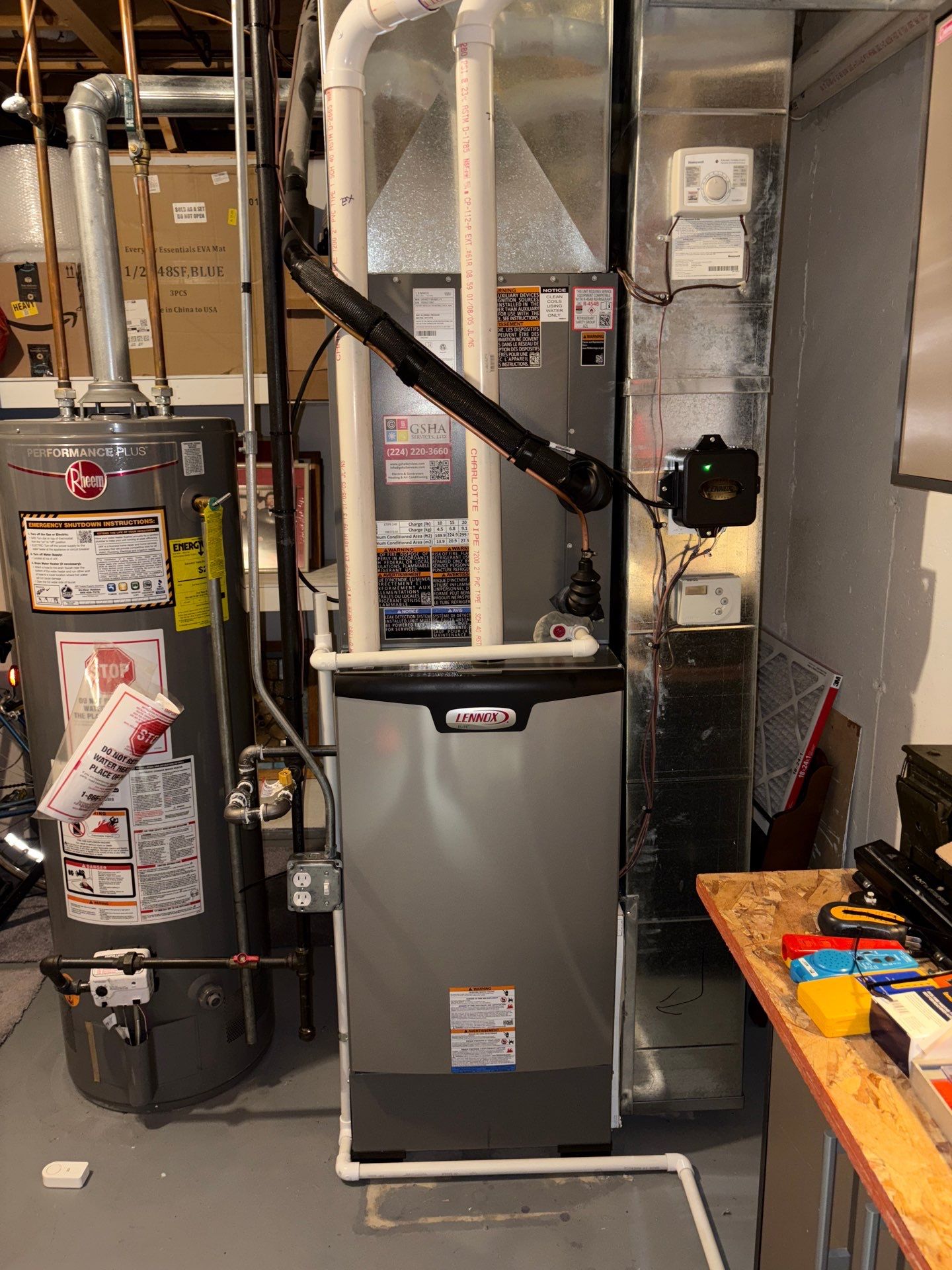 Lennox EL297V Furnace & EL21KLV Heat Pump Installation – Bloomingdale, IL by GSHA Services LTD