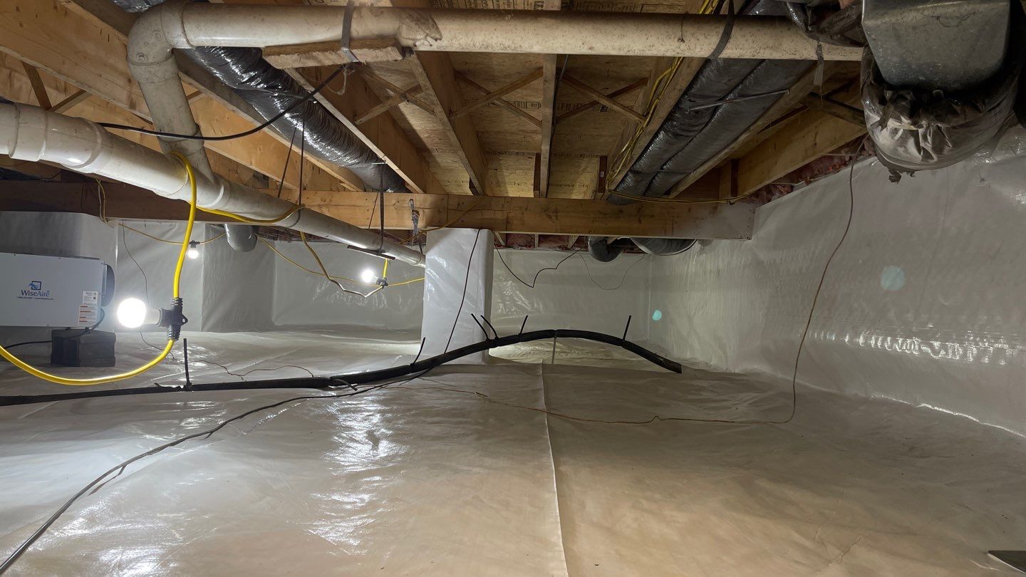 Crawl Space Waterproofing & Encapsulation using GrateProducts by Toledo Basement Repair