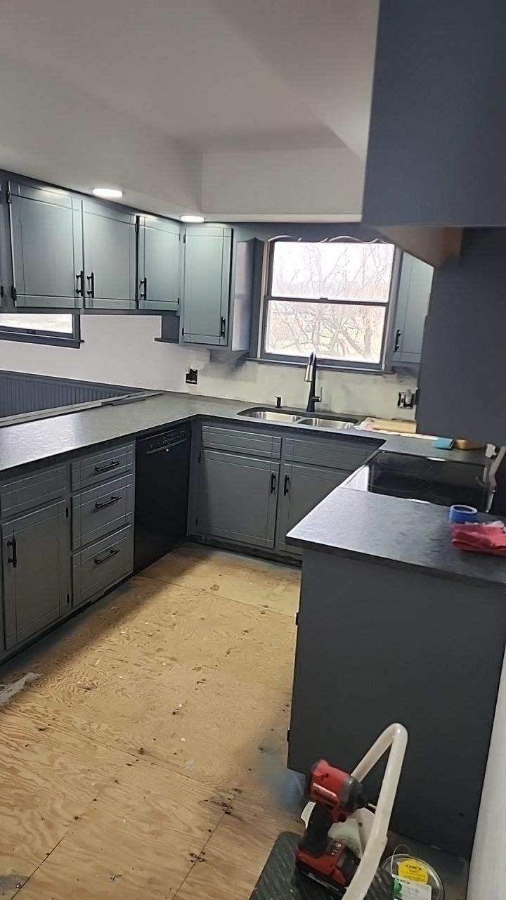 High End Kitchen Cabinet Painting by Ryan Amato Painting LLC and Lehigh Valley Epoxy