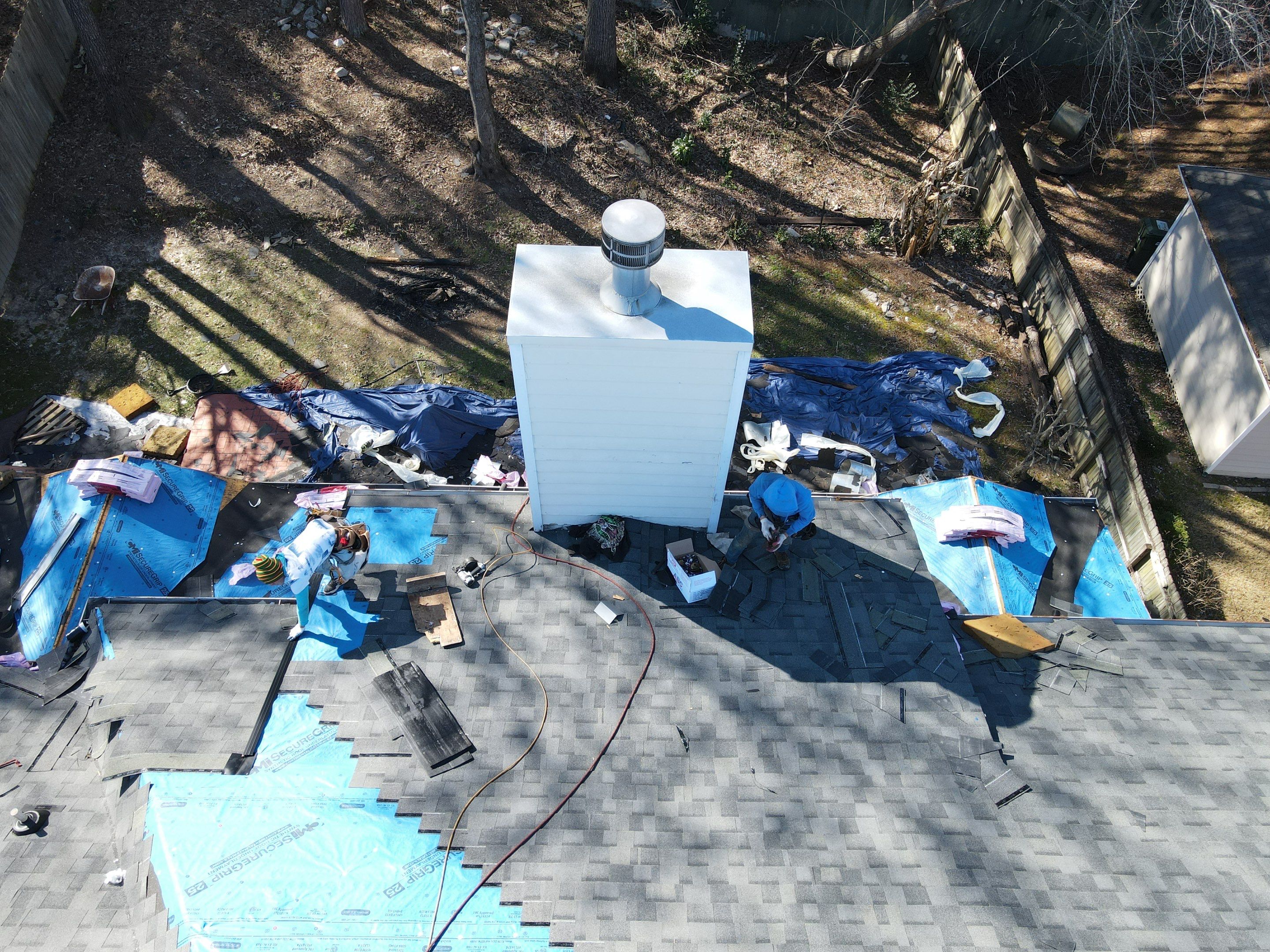 Residential Roofing Installation using Owens Corning by Inspector Roofing and Restoration