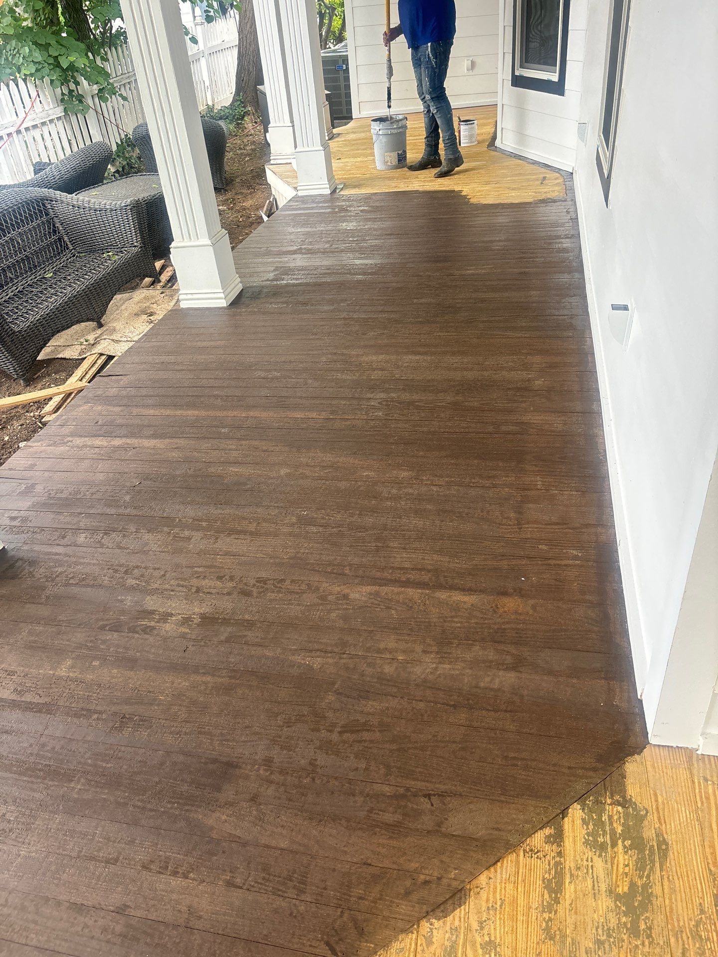 Exterior painting & Deck staining in Frisco by Nomad Painting