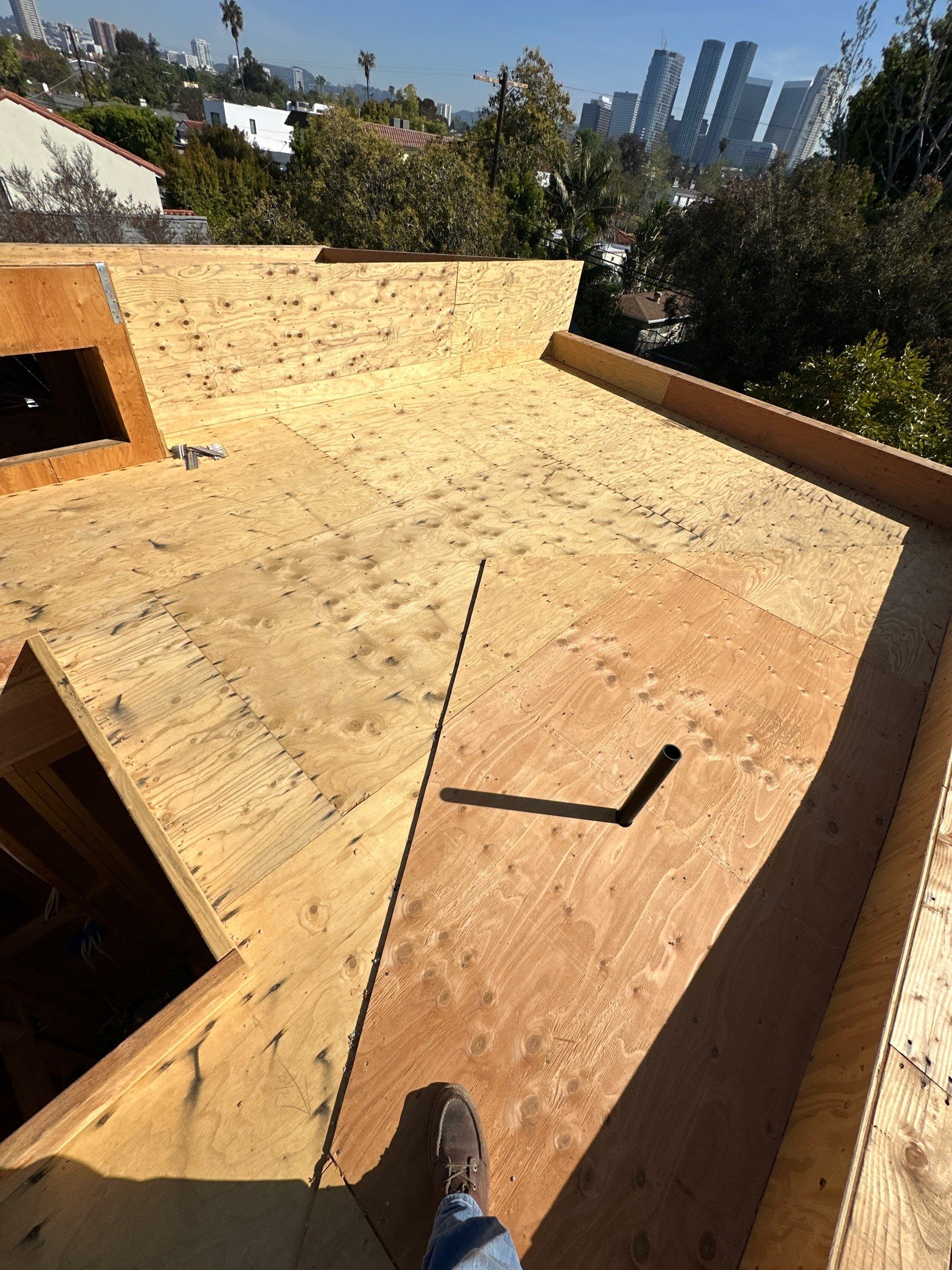 Residential Solar Panel Installation and Custom Roof Deck in Los Angeles by AWS Solar
