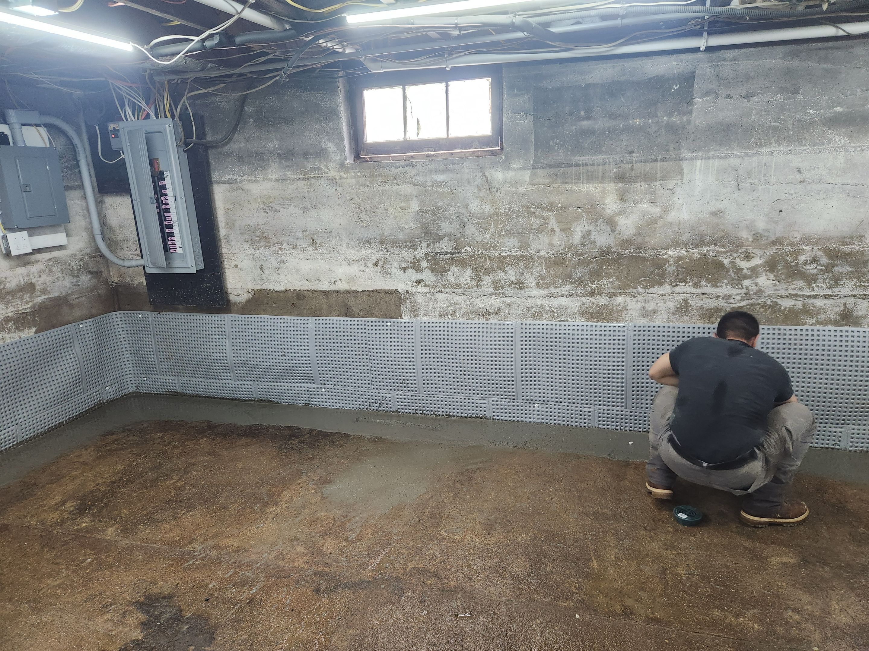 Interior French Drain Boonton NJ by Pure Service Pro, LLC 