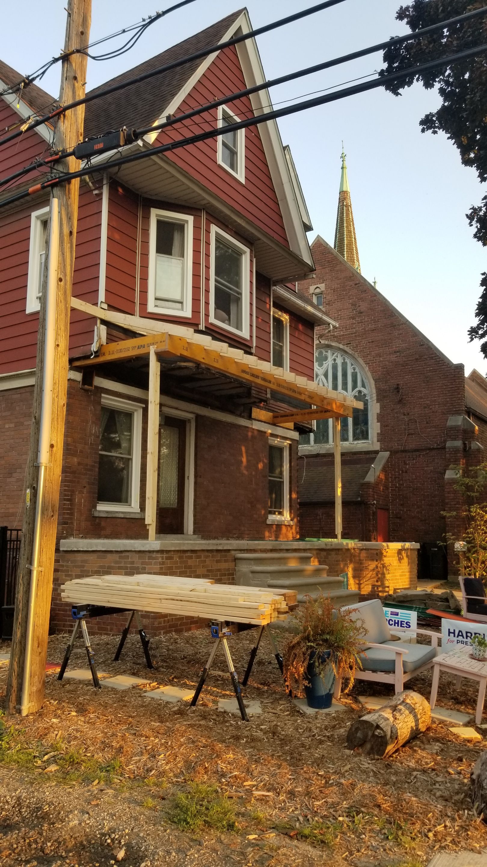 Custom Front Porch on Historic Home by Northwest Construction 