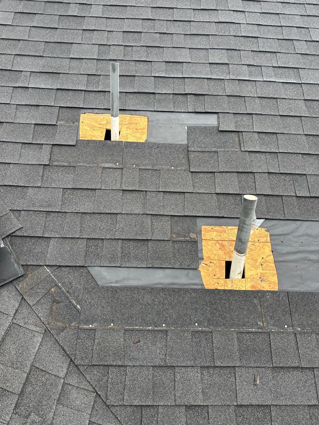 Hail Damage using Owen's Corning Duration (Lifetime) Shingles by Roof Repair Company