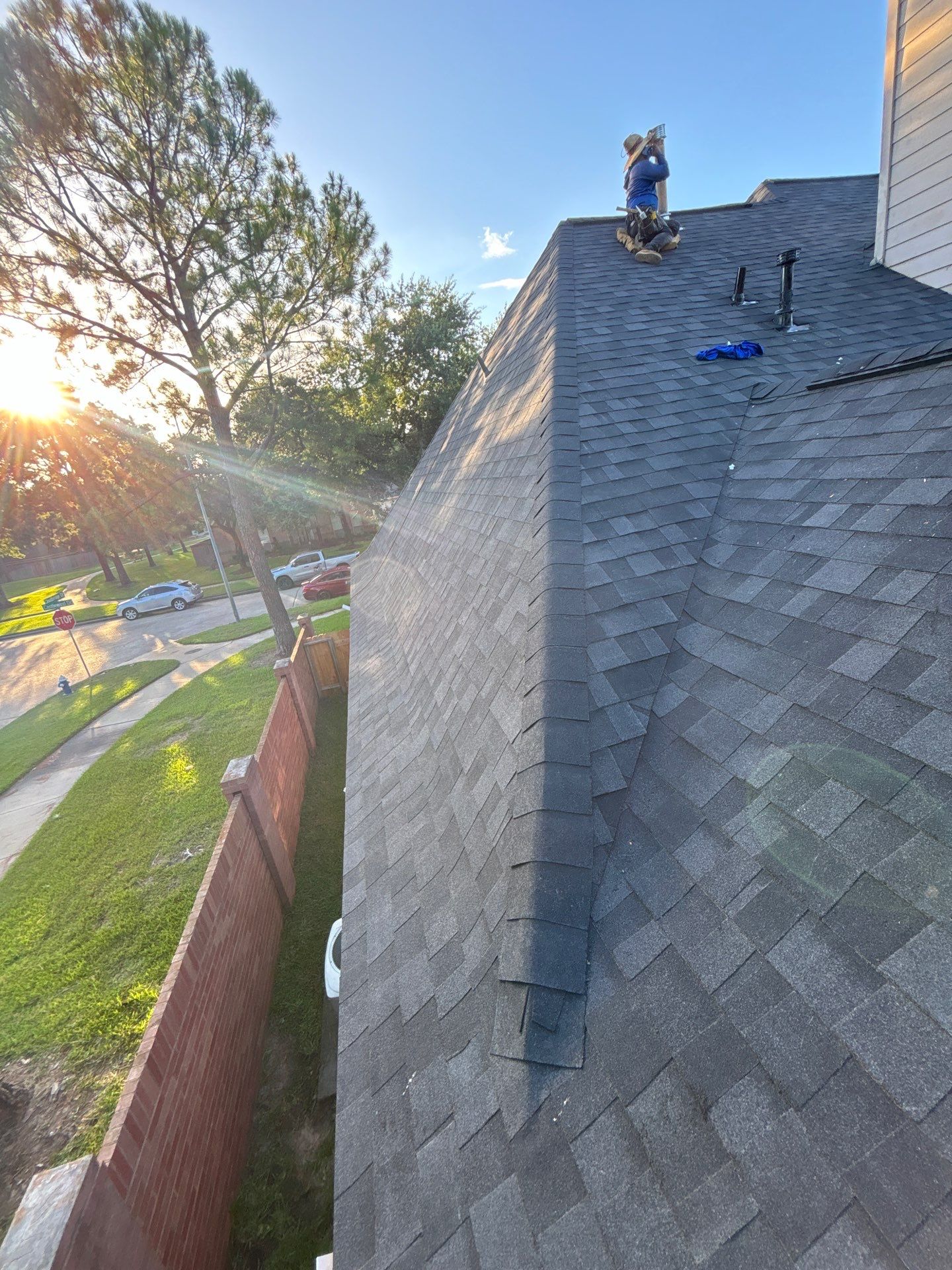 Residential Roofing Installation using Owen's Corning Duration (Lifetime) Shingles by Roof Repair Company