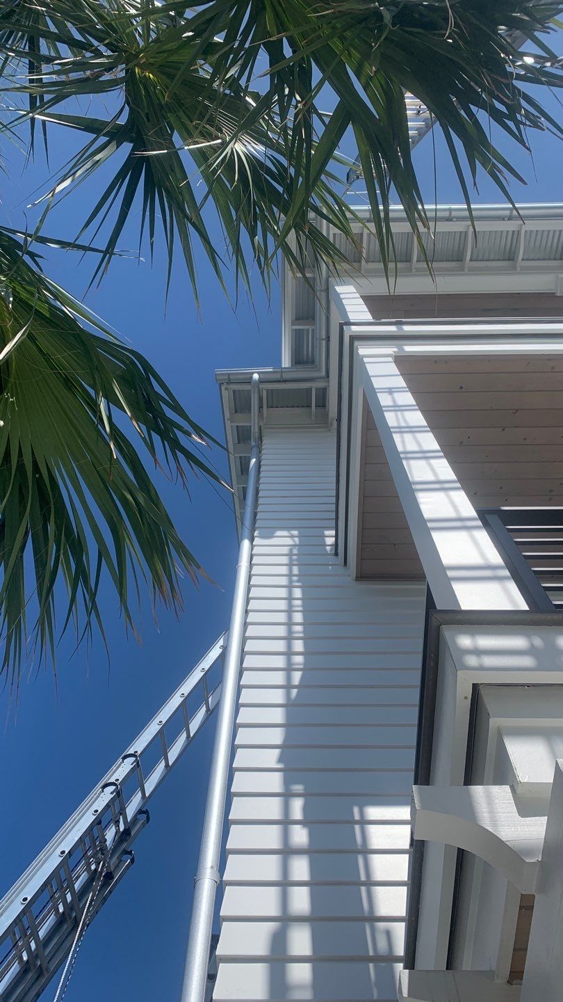 Seamless Gutters Installation using Galvalume Half Round Gutters by Gutter Professors