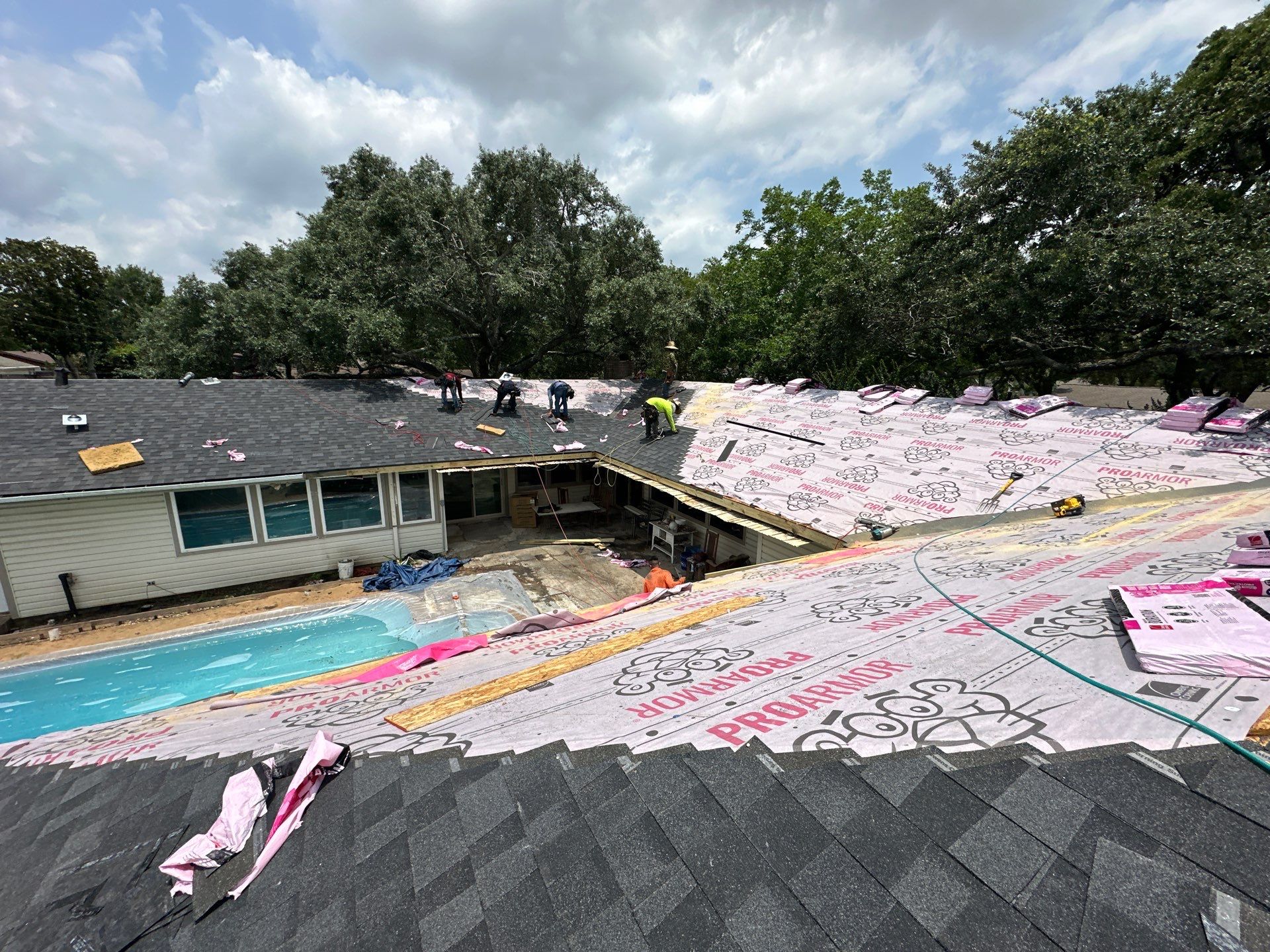 Project in Houston by Motion Roofing