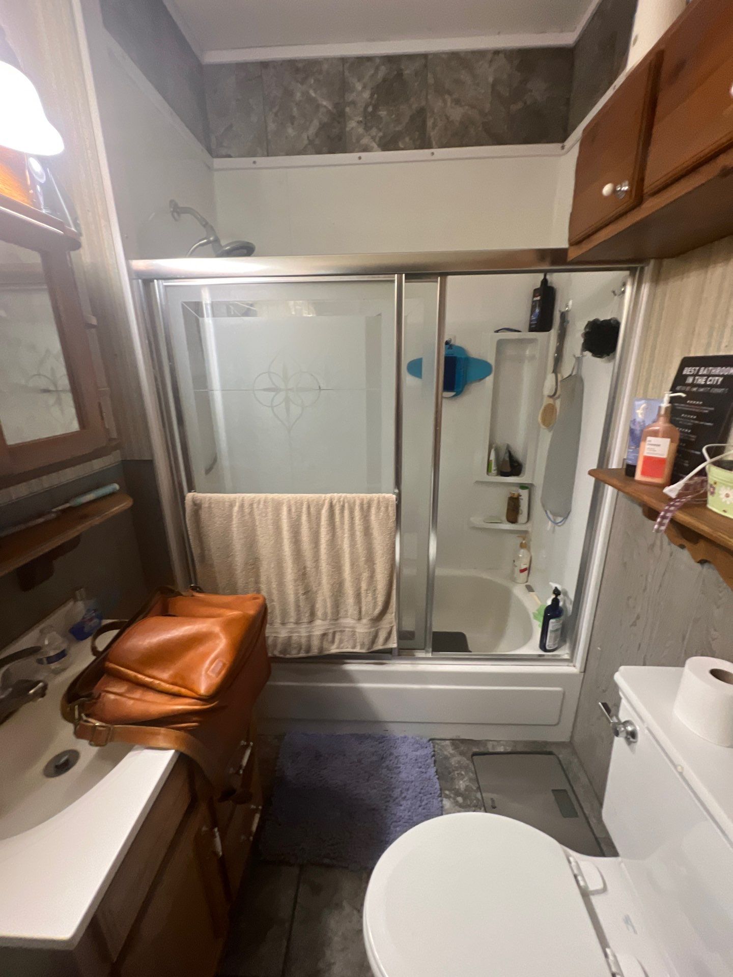 Small bathroom remodel with class! by The Shower Company