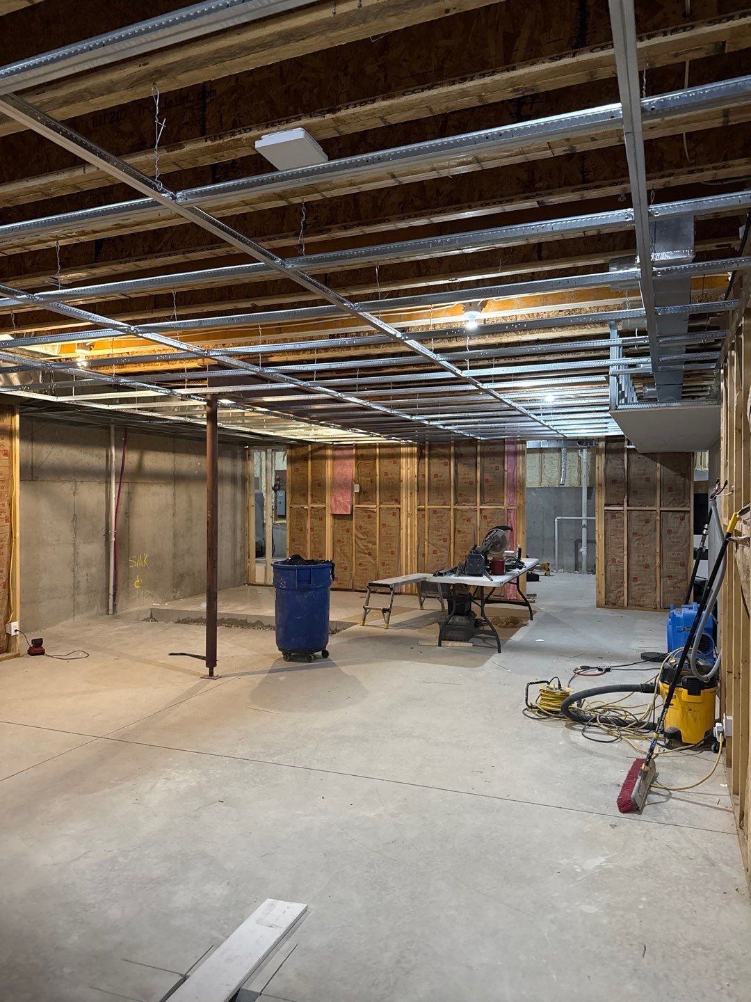 Basement Finishing Project with Home Gym and Sauna in Prospect by Authentic Carpentry