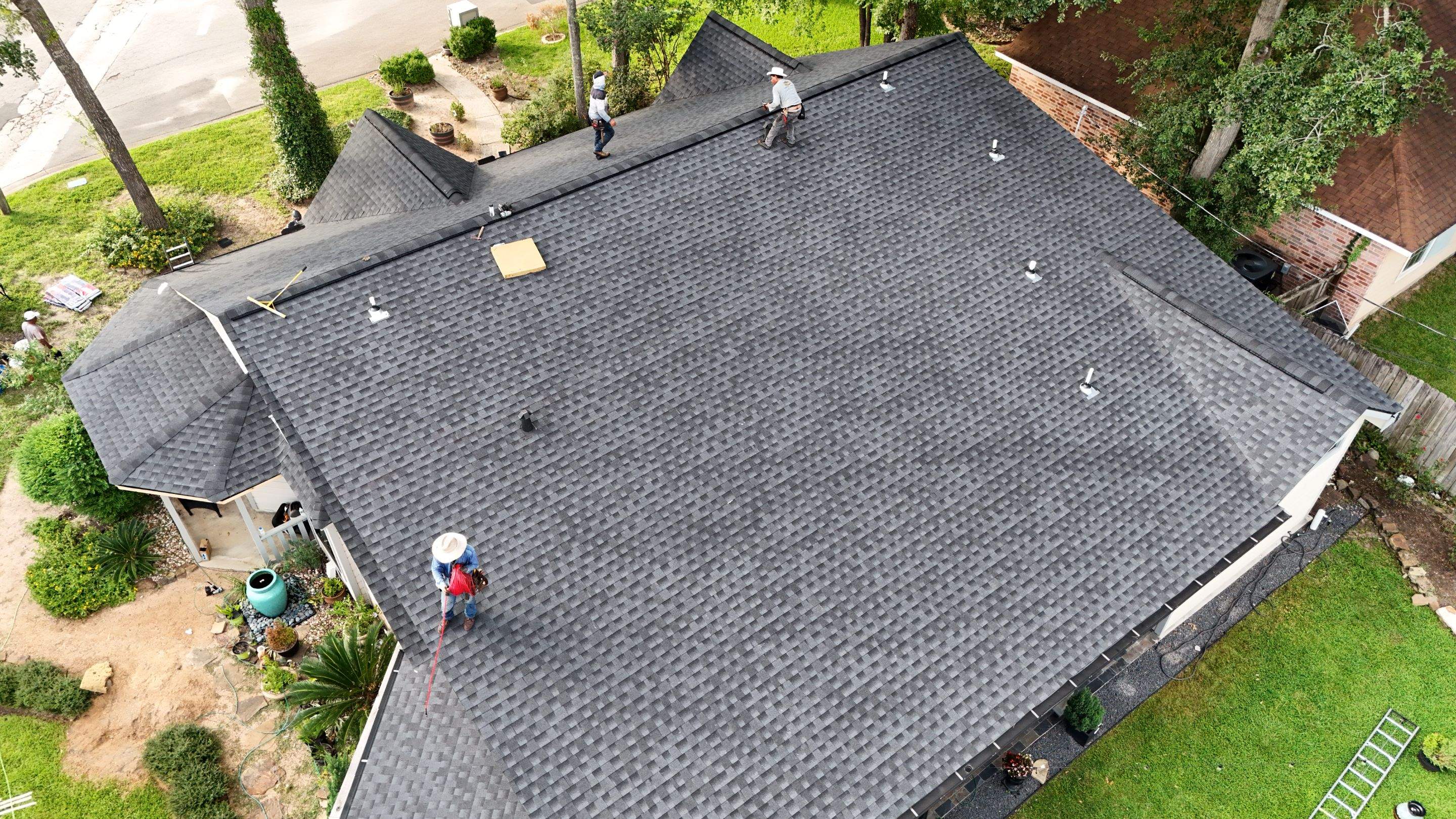 Roof Replacement with Fascia & Soffit Repairs — Conroe, TX by PL Roofing & SB Roofing, LLC.
