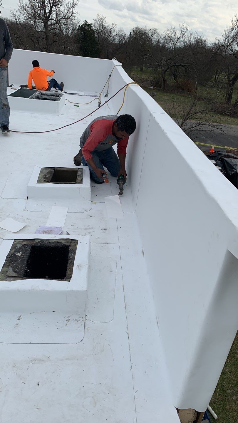 Full Commercial Roof Replacement using GAF Products in Anna Texas by Elite Roofing LLC