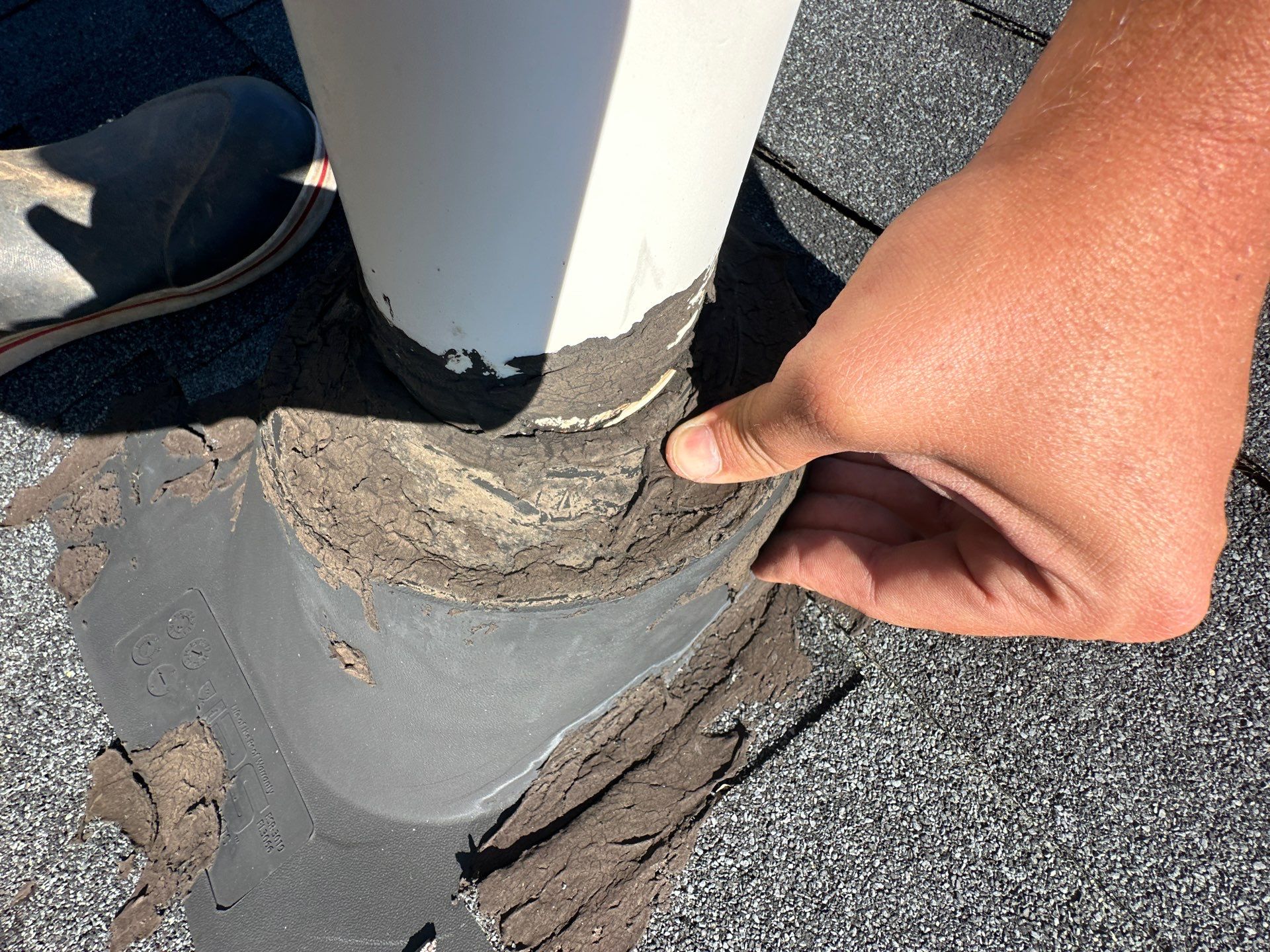 Repairing Leaking Pipe Boots by Peak 2 Peak Services LLC