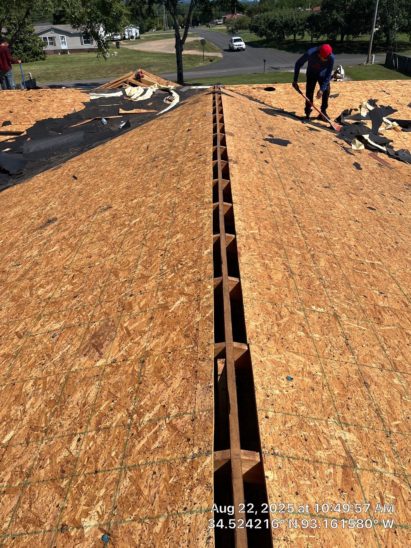 GAF Timberline HDZ Roof Replacement and Decking Repair in Hot Springs by Temple Roofing and Exteriors