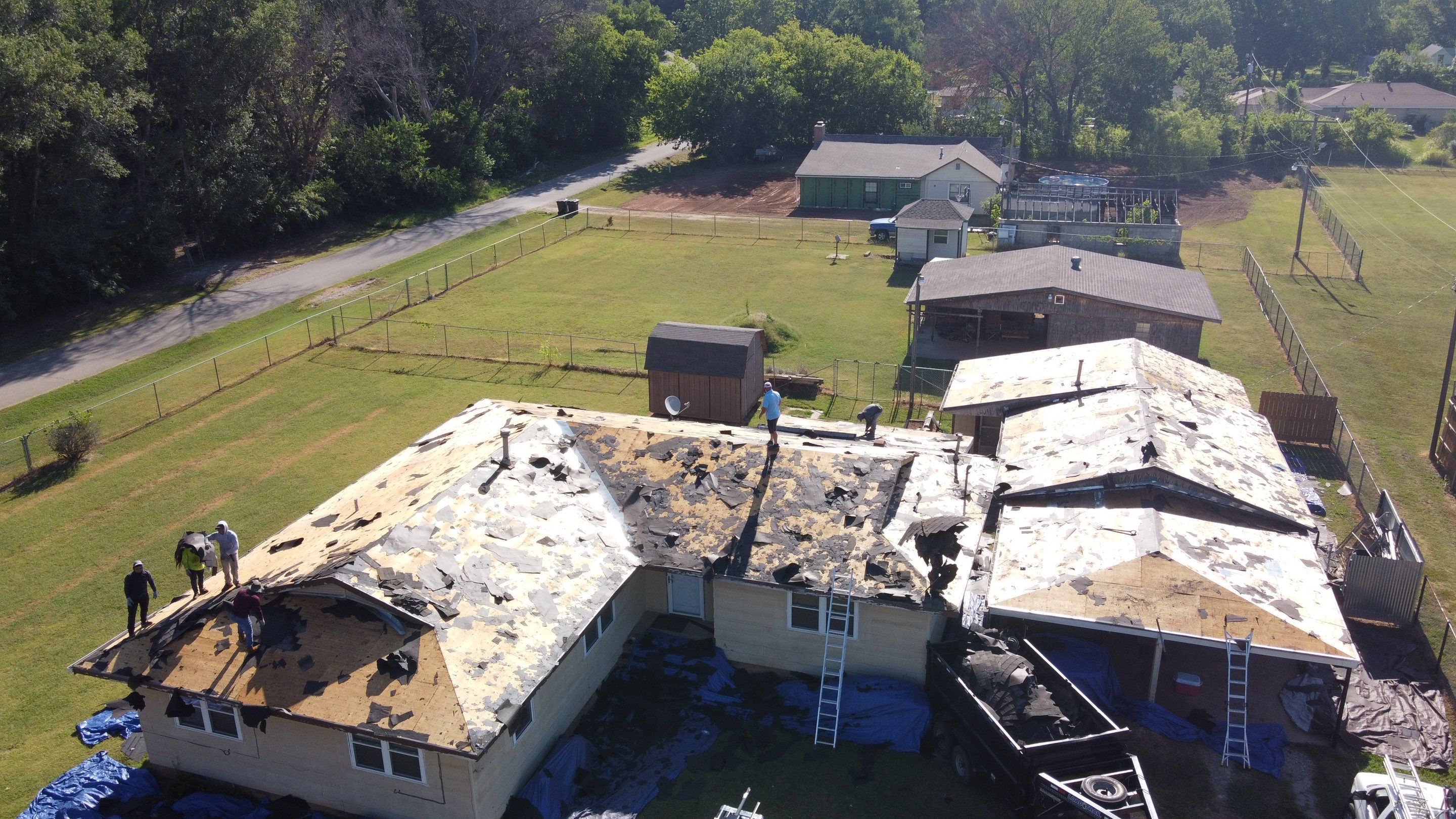 Residential Roofing Installation using GAF Natural Shadow  by A & H Roofing and Contracting