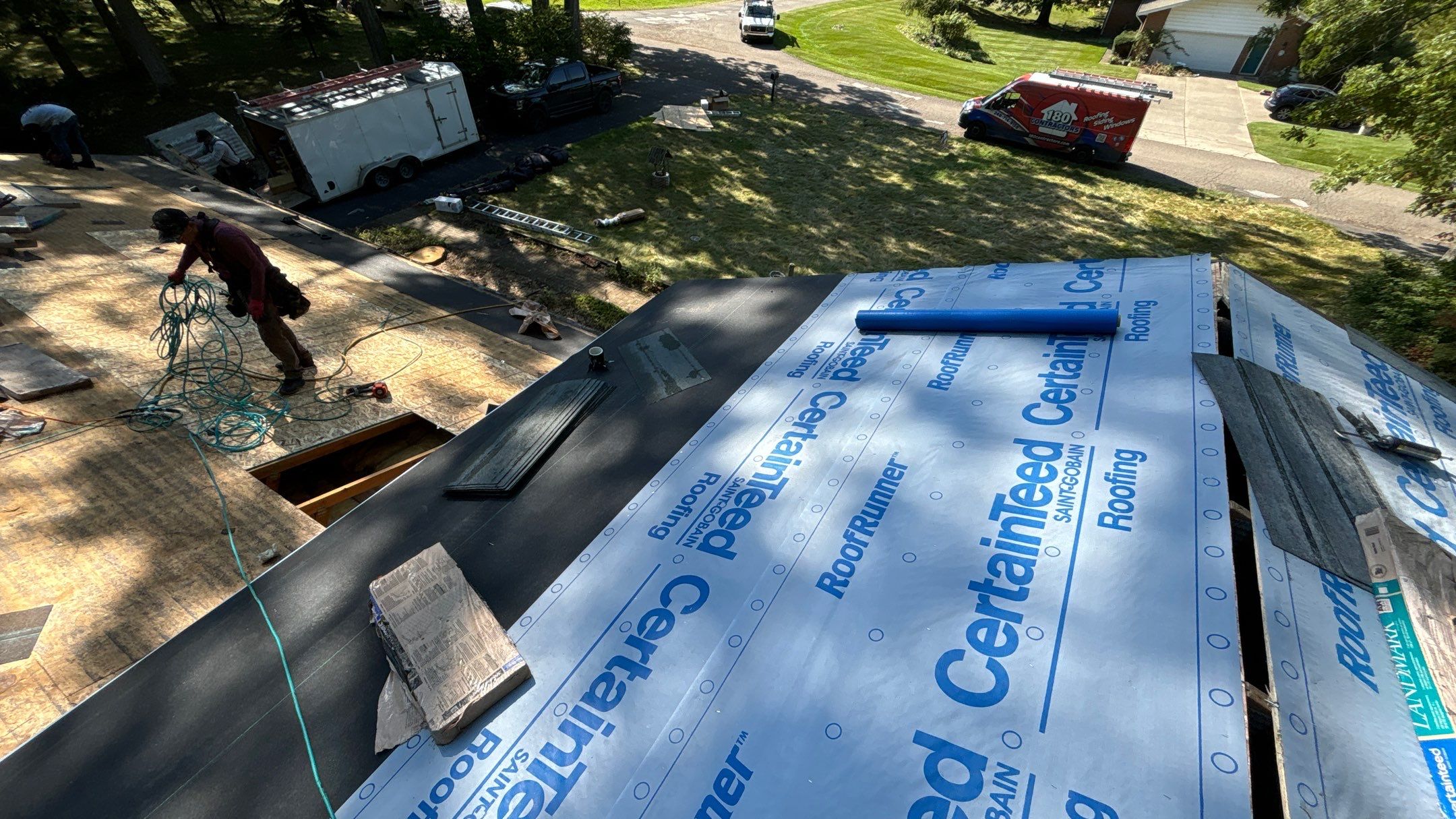 Roof Replacement using CertainTeed Landmark by 180 Contractors