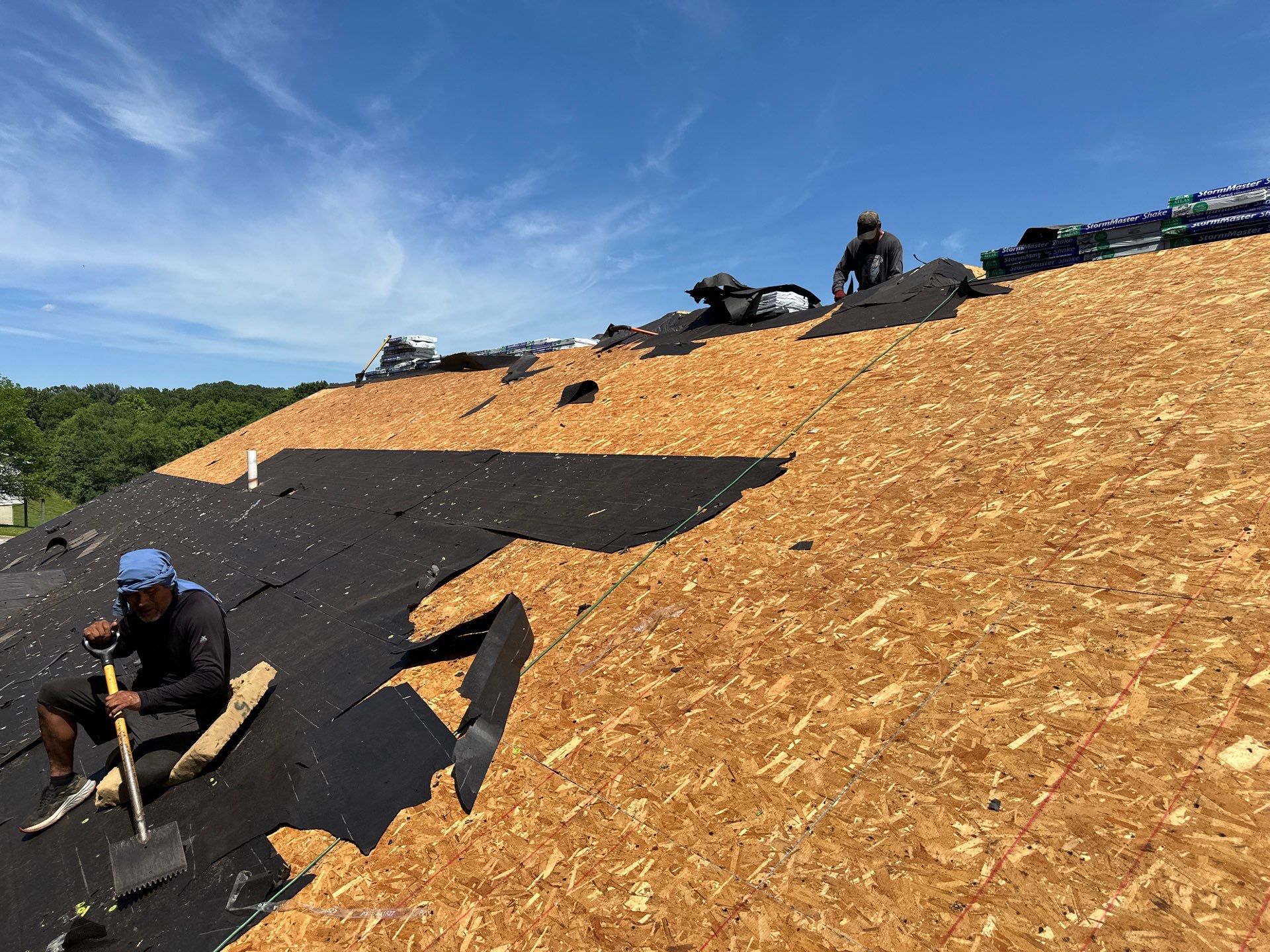 Residential Roof + Gutters & Downspouts & Gutter Guards Install  by Titan Commercial & Residential Roofing 