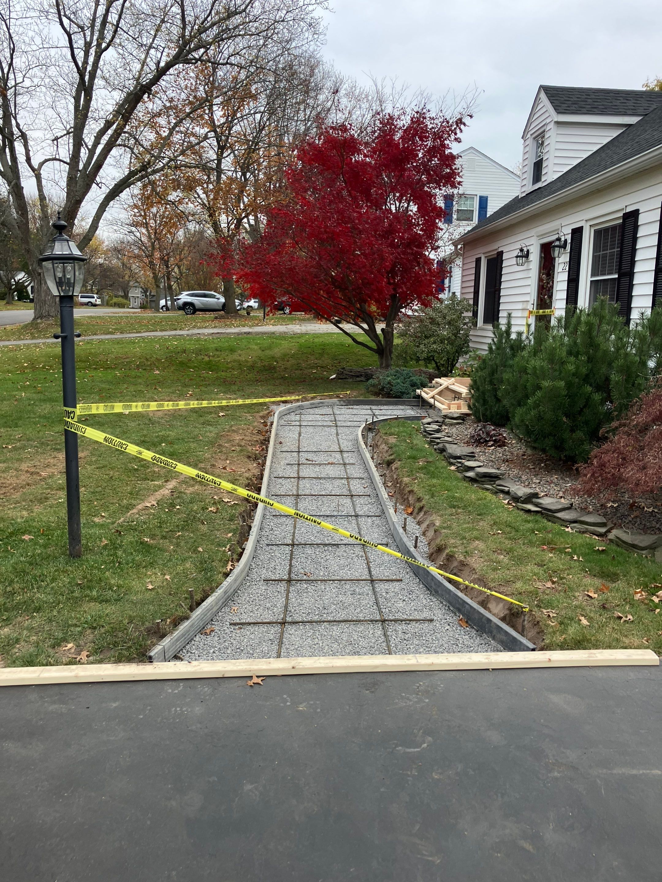 Broom Finish Walkway  by NG Masonry & Construction LLC