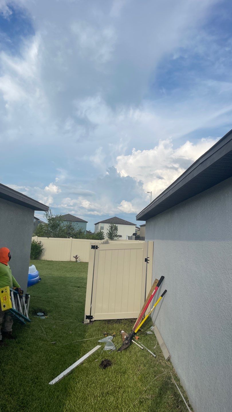 Sun City Center, FL 6ft. Tall Tan Vinyl Privacy Fence  by Asap fence and gates, LLC