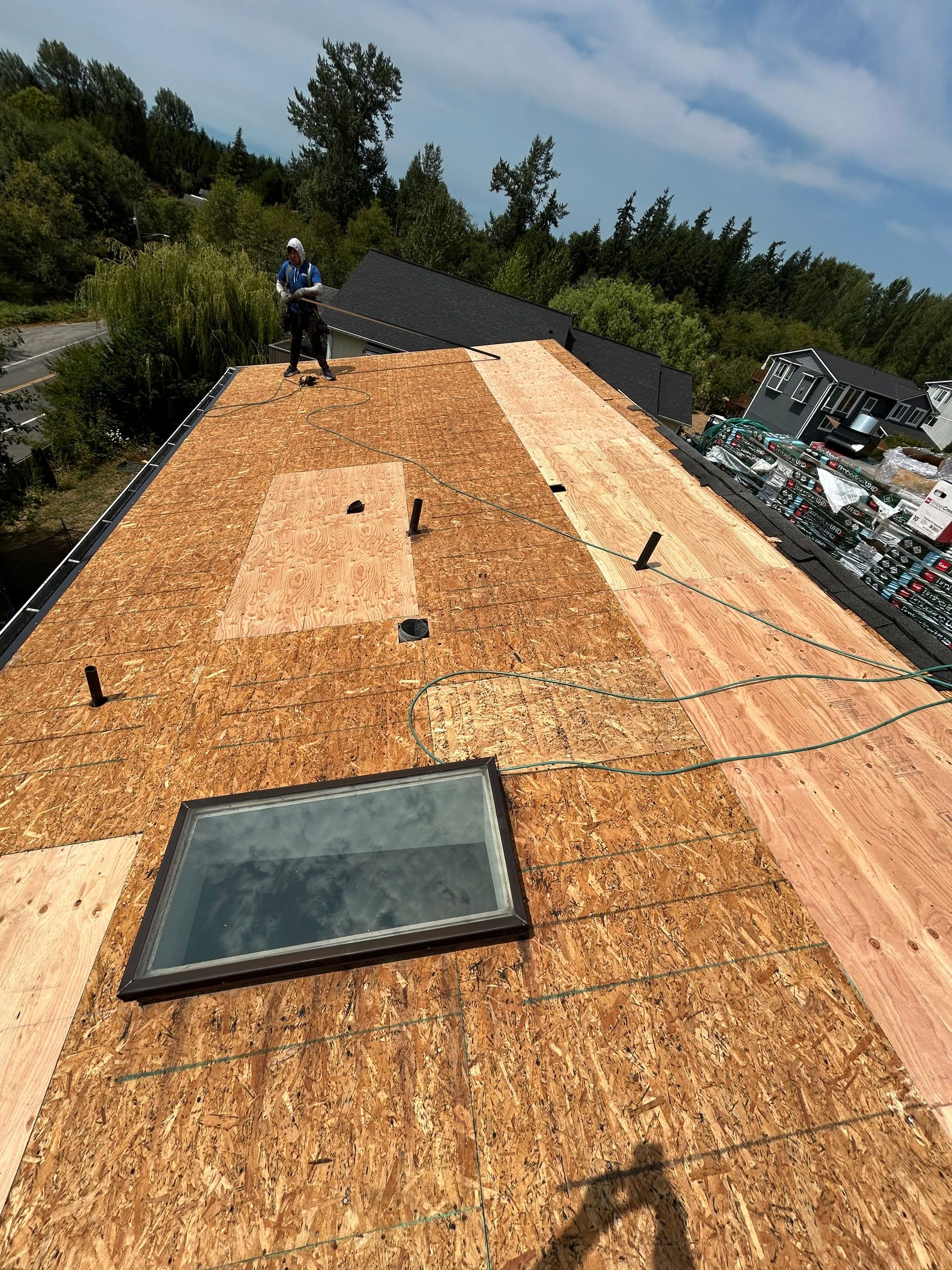 Residential Roofing Installation using GAF HDZ Shingles by Roofing Formula LLC
