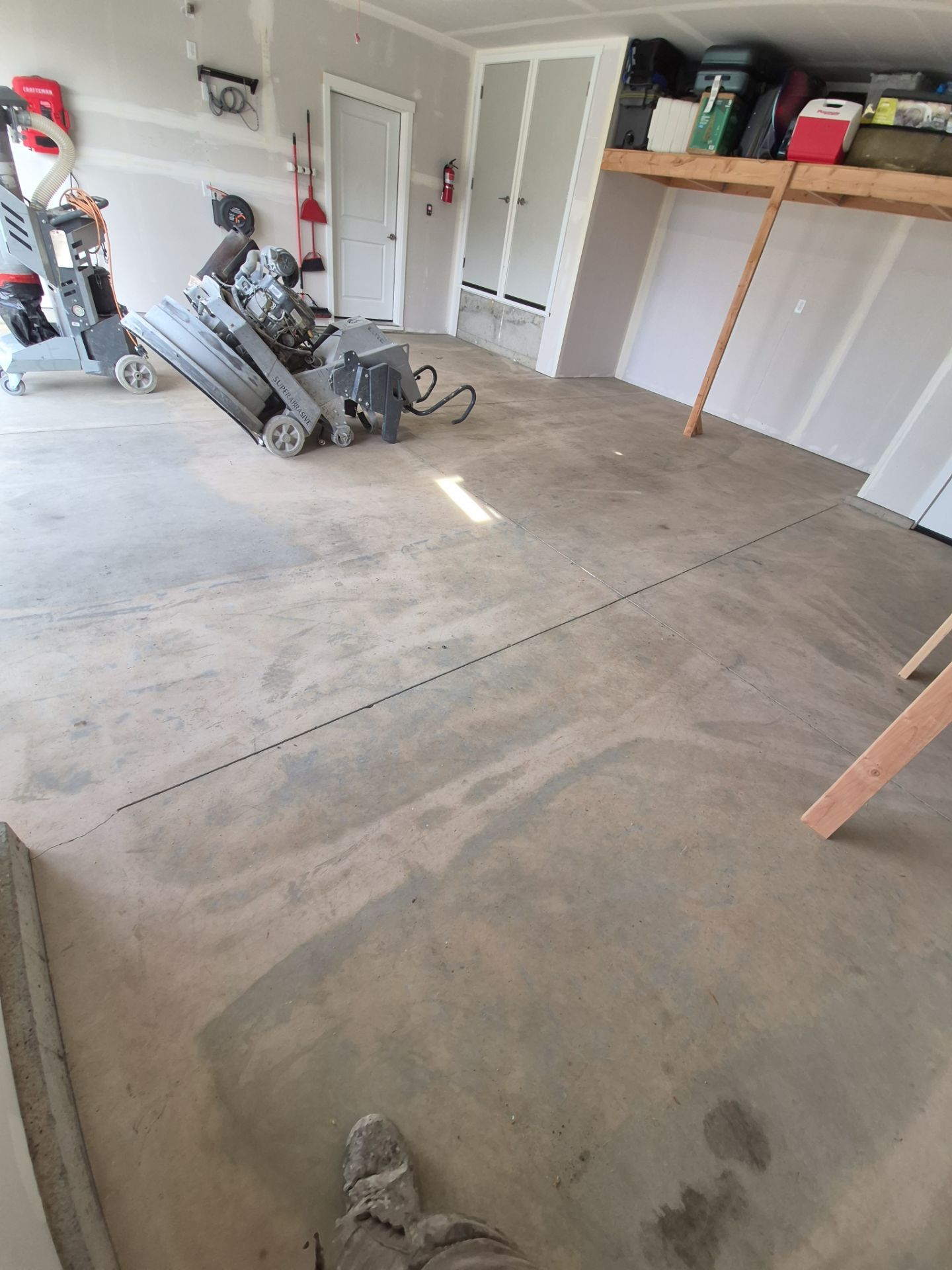 Slatestone Polyaspartic Garage Floor Coating in Post Falls by Croc Coatings, LLC