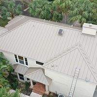 24ga 1.5" Mechanical Seam Buckskin  by Total Roofing System The Metal Roof Experts