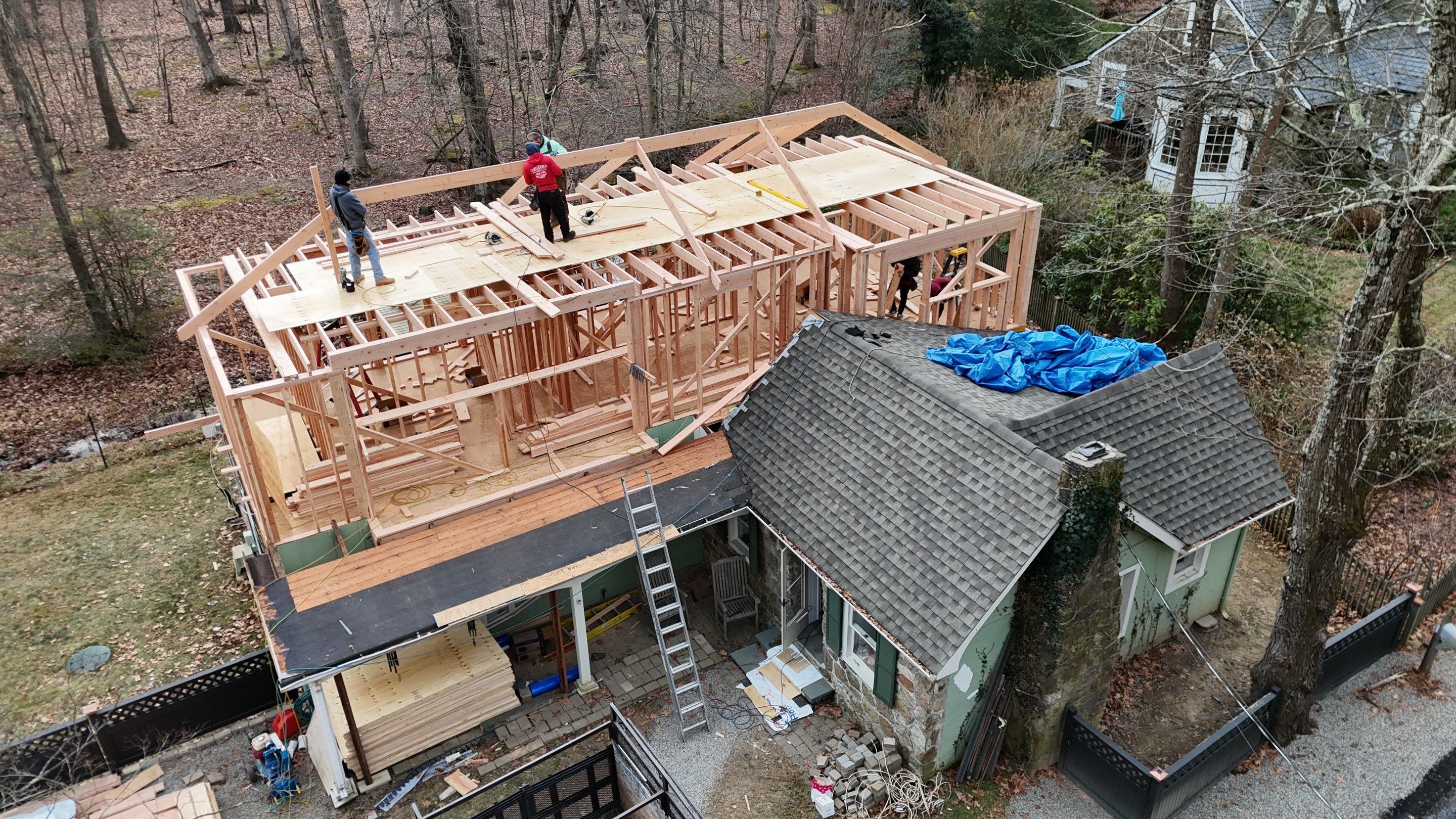 Second Floor Addition and Full Exterior Remodel by All State Home Improvement Inc.