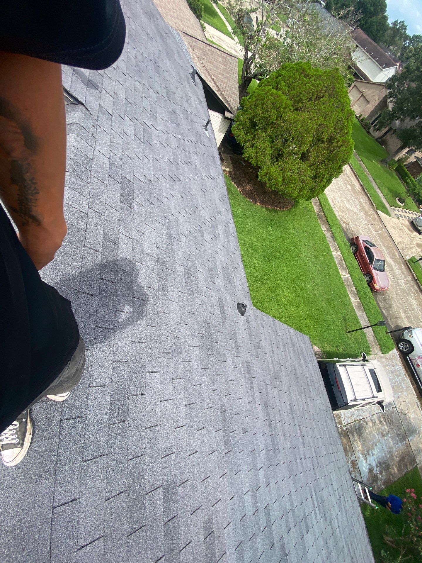 Hail Damage using Owen's Corning Duration (Lifetime) Shingles by Roof Repair Company