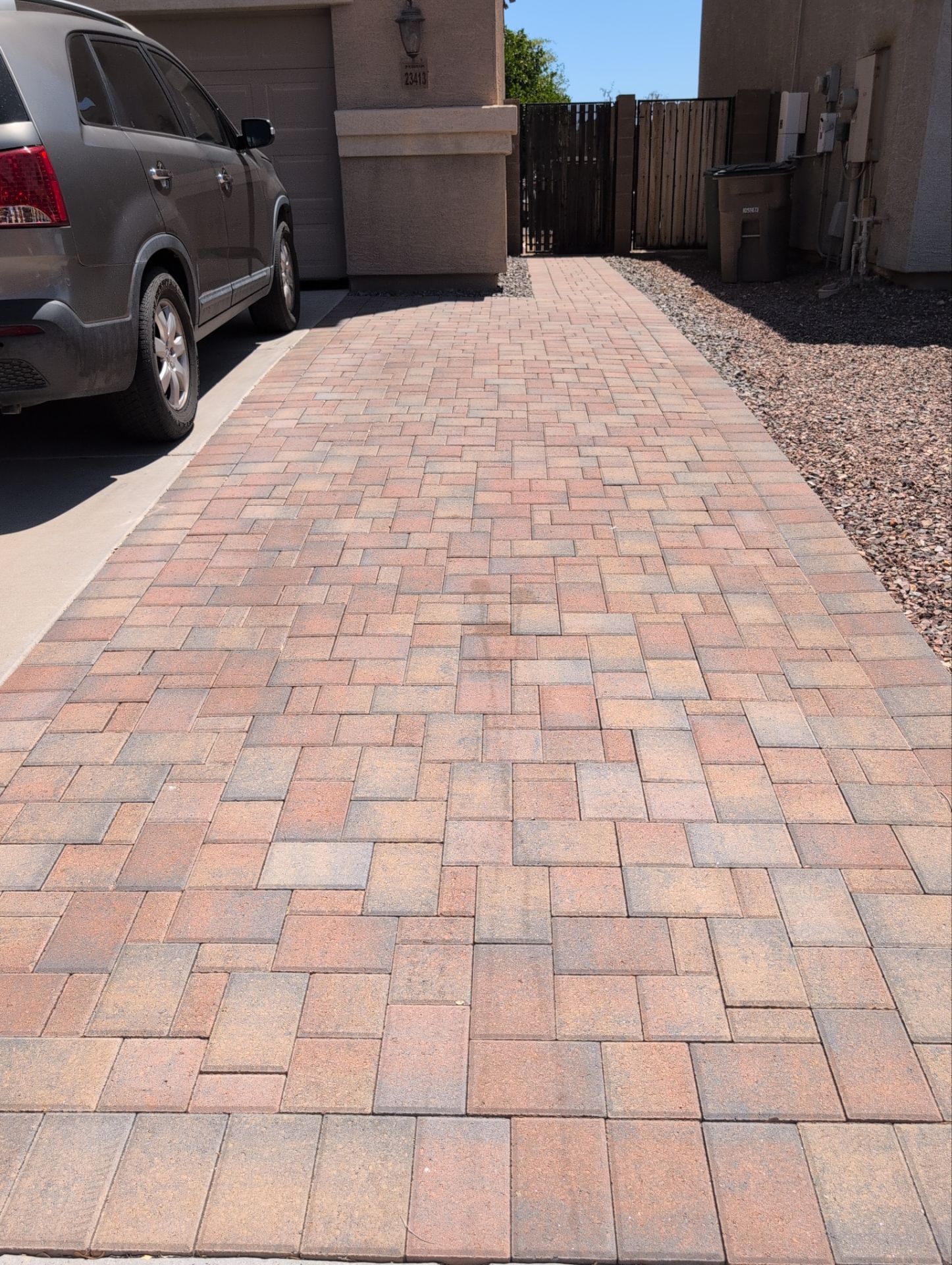 Paver Oil Stain Removal & Sealing in Sun City, AZ by Patriot Power Washing & Sanitation
