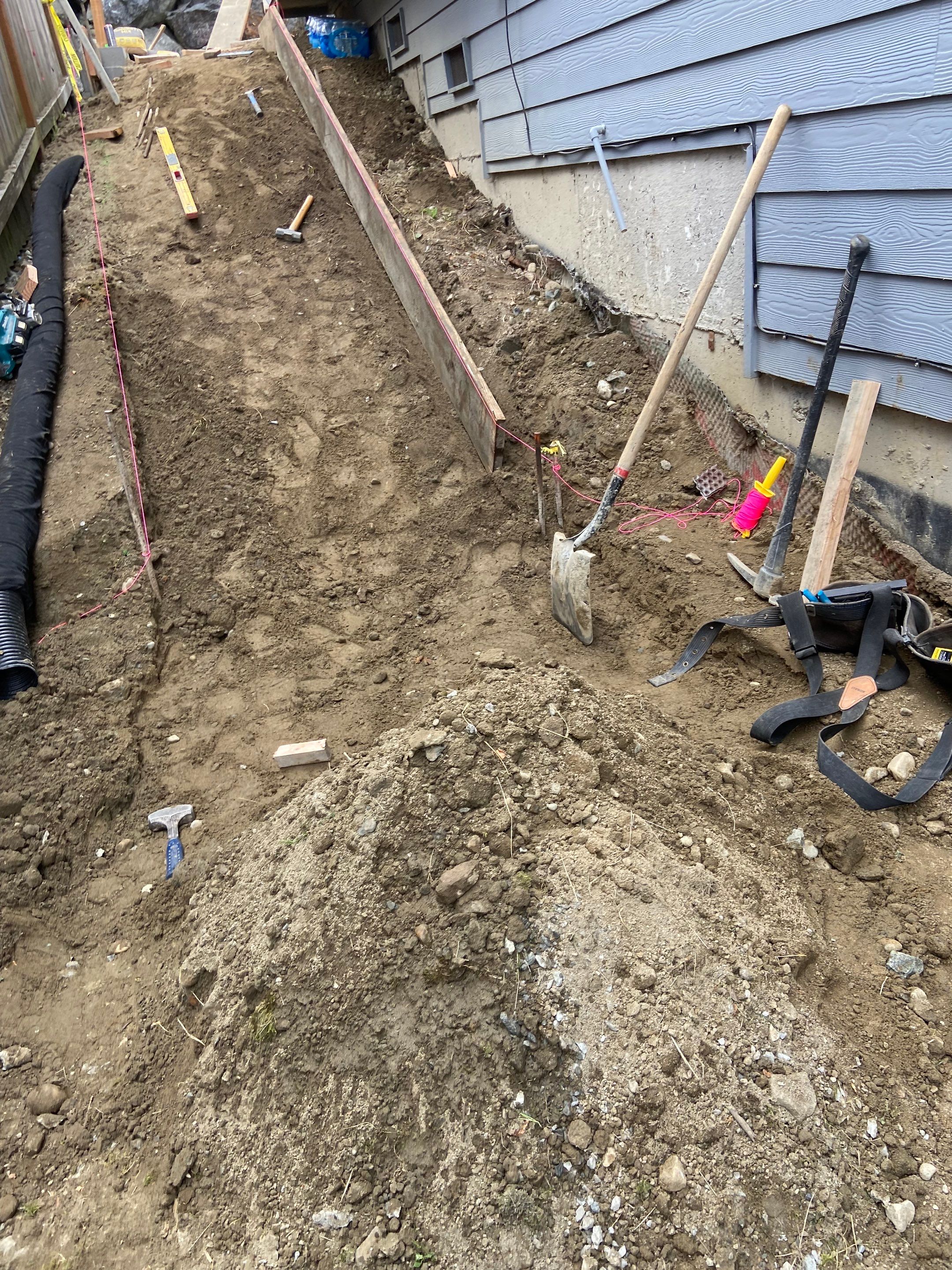 Jireh Outdoor Projects | Concrete Stair Repair and Retaining Wall by Jireh Asphalt & Concrete Inc 