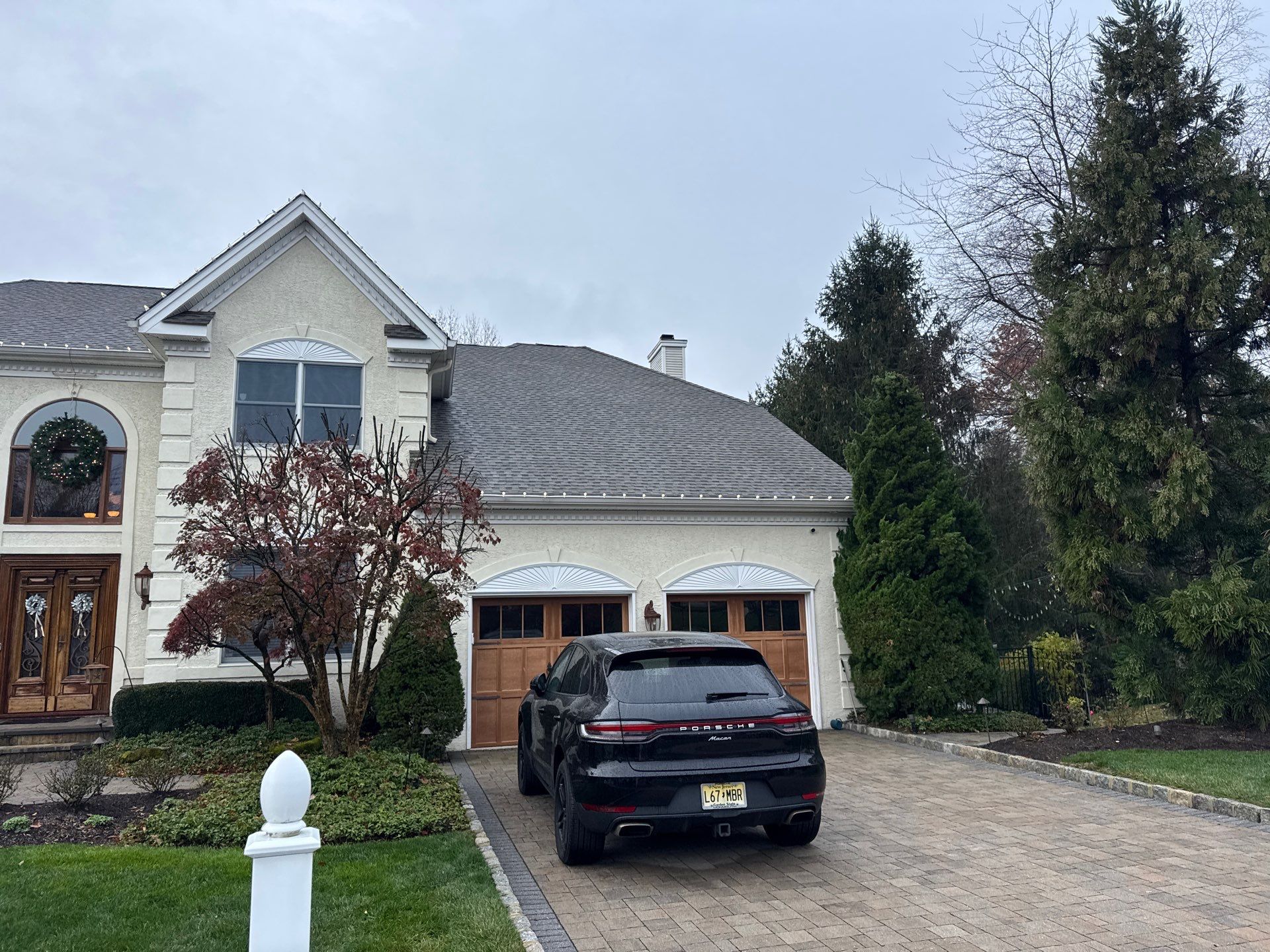 Holiday Lighting Installation in Morganville, NJ by Clearview Washing