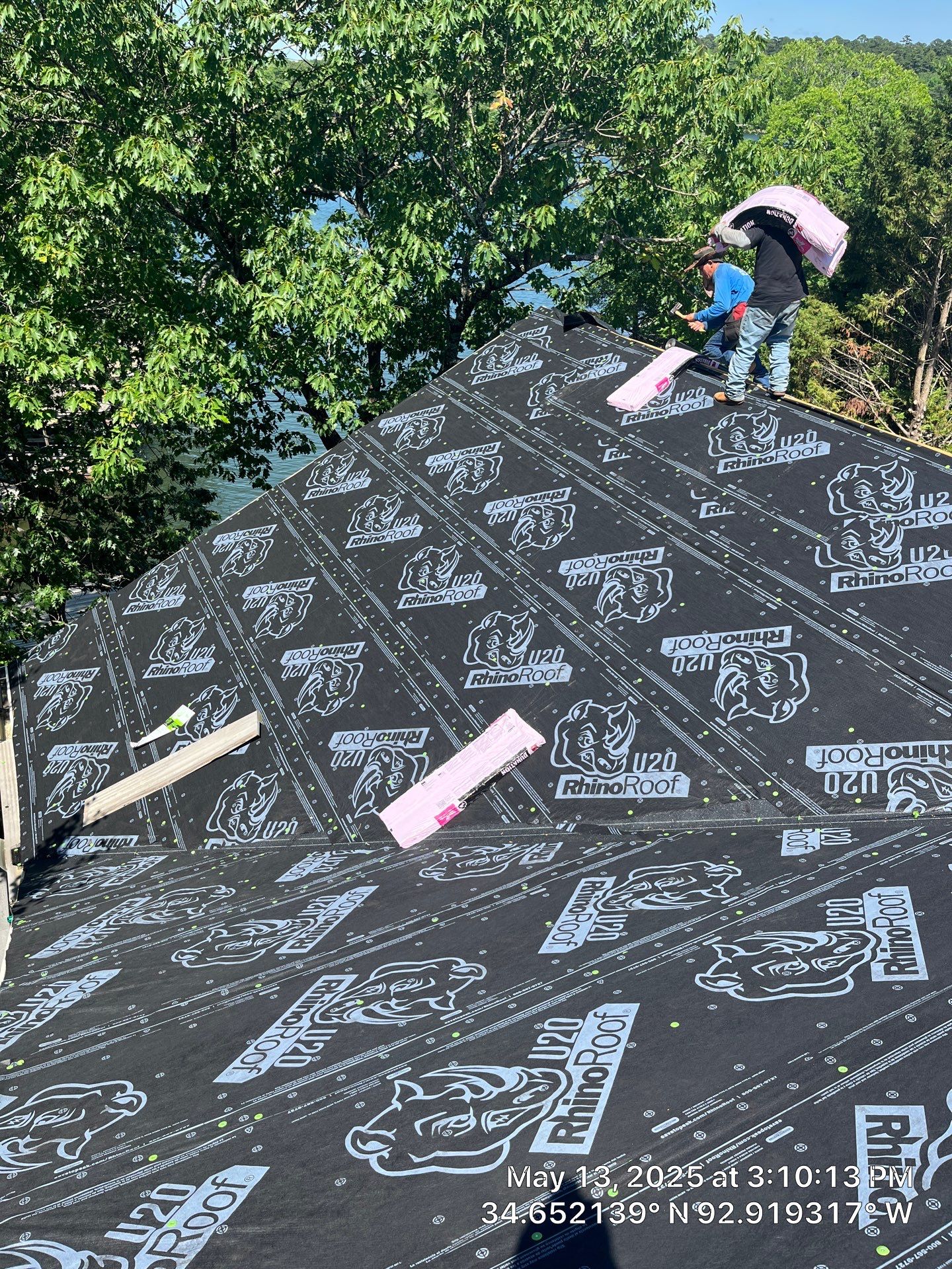 Architectural Shingle Roof Replacement and Skylight Installation in Hot Springs Village by Temple Roofing and Exteriors