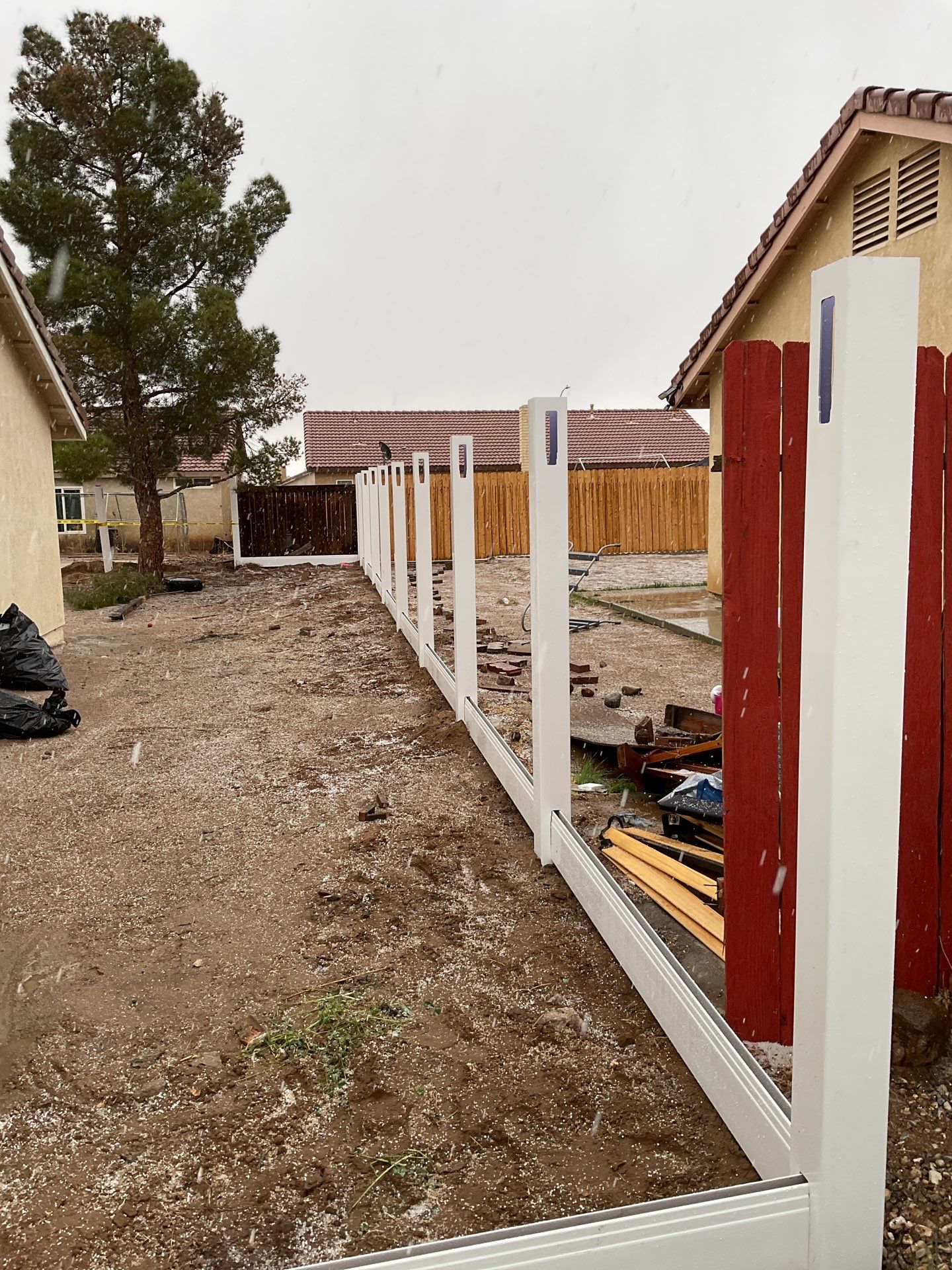 Fence Installation using Vinyl by Fence Guys Inc. 