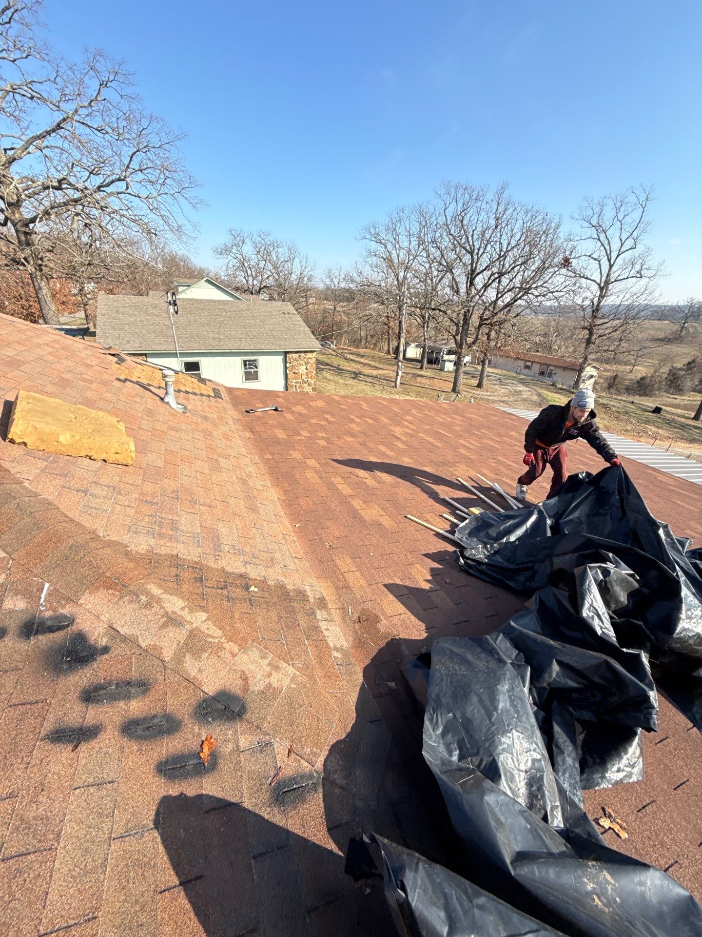 Rustic Hickory Shingles & SBS Cap & Base by In & Out Construction & Remodeling, LLC