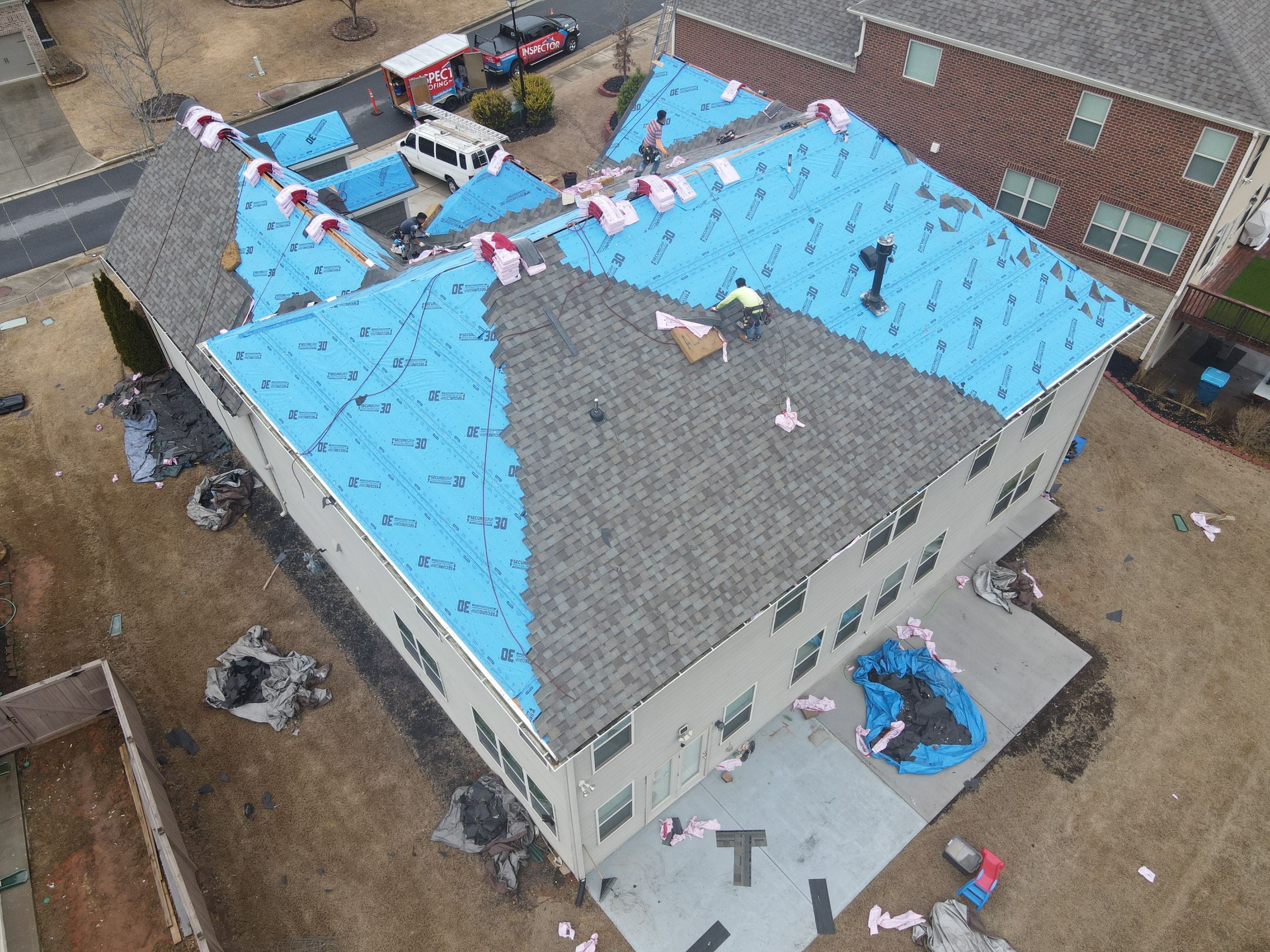 Residential Roofing Installation using Owens Corning by Inspector Roofing and Restoration