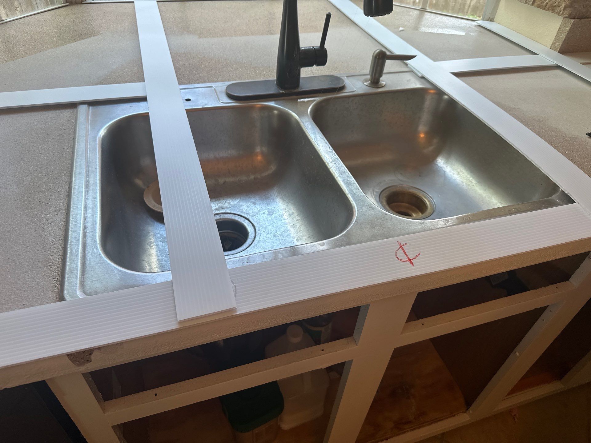 Removed the old stone bulky look for a new fresh upgrade with new Quartz countertops by Mena stone surfaces