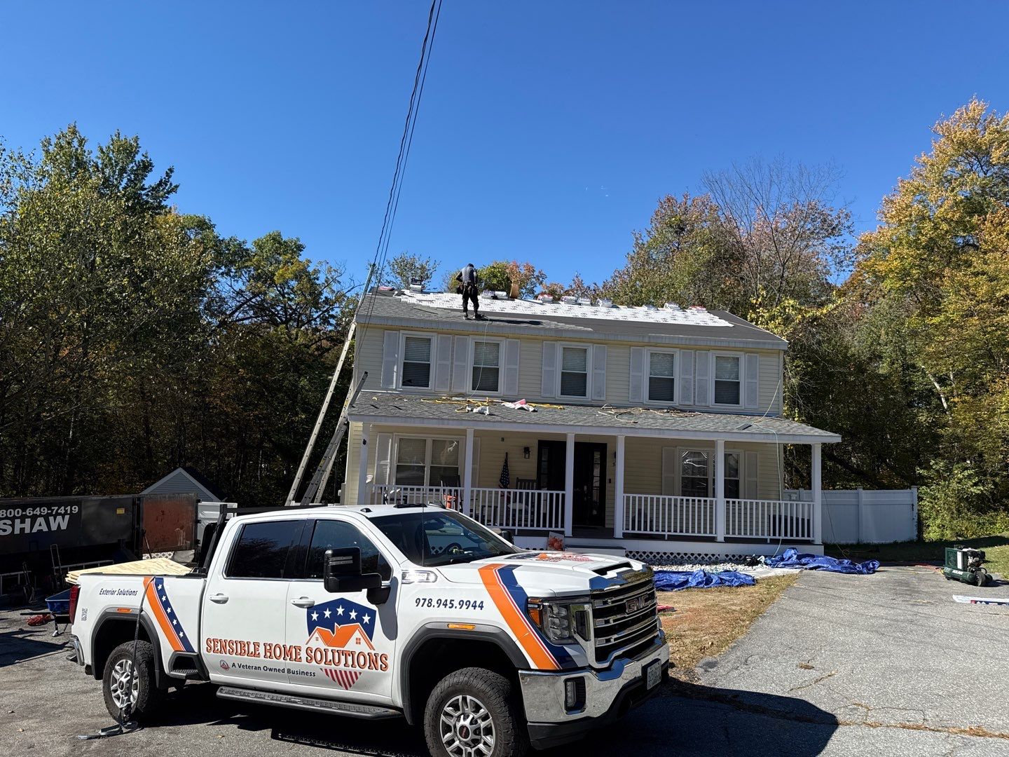 Full Roof Replacement with New Plywood Decking & Gutter Installation by Sensible Home Solutions