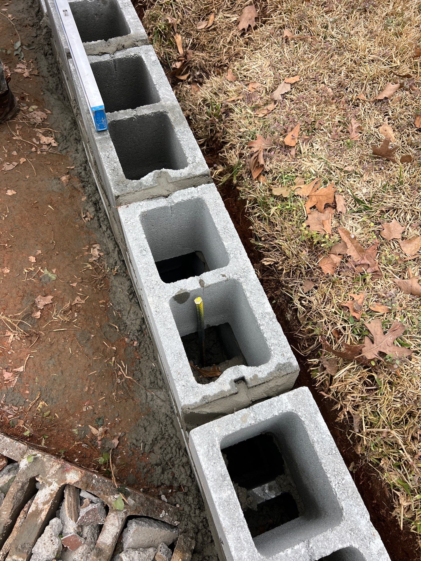 Retaining wall repair by Atlanta Landscape LLC