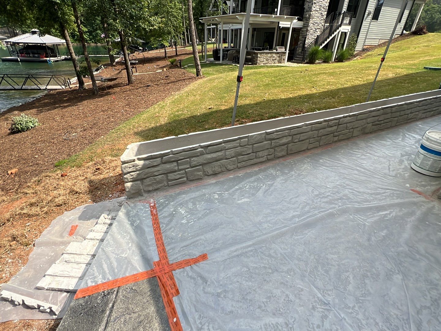 Stamped Concrete Patio by Xtreme Concrete Services