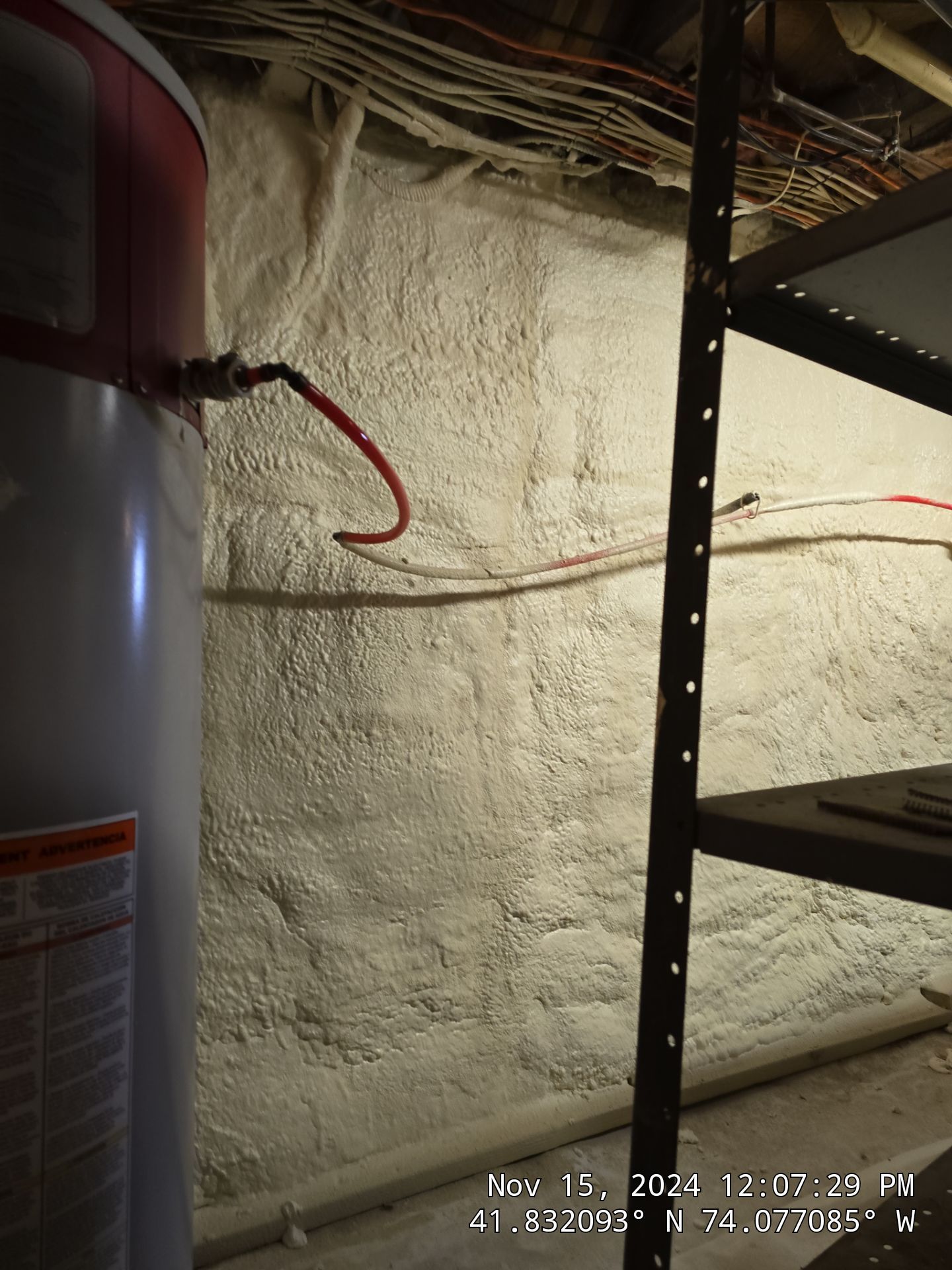 Basement Exterior Walls using Closed Cell Spray Foam by NYS Foam & Energy