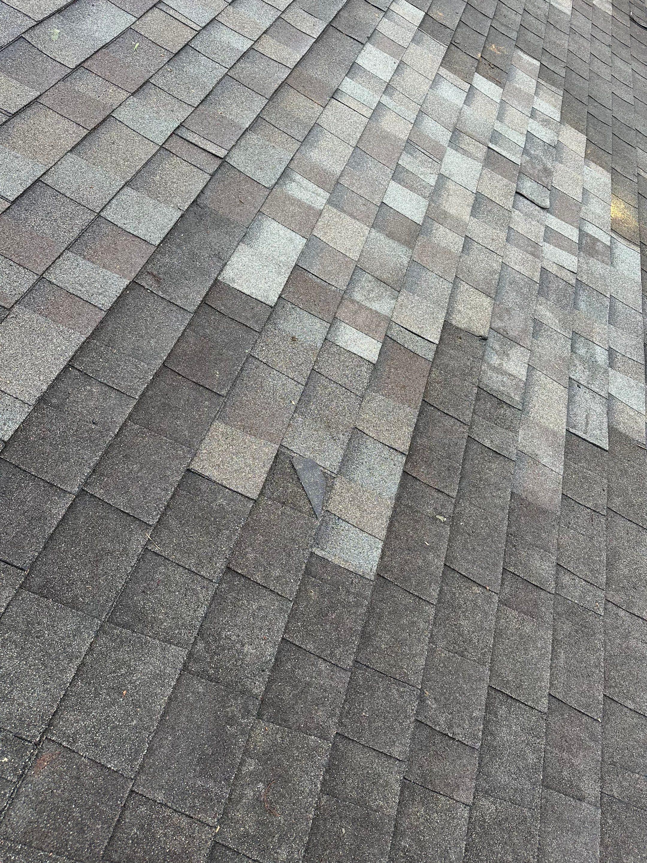 Hail Damage using Owen's Corning Duration (Lifetime) Shingles by Roof Repair Company