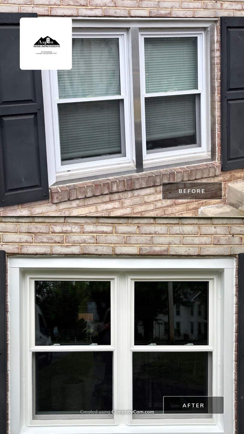 Double Hund Windows and Bow by Aspen Home Improvements
