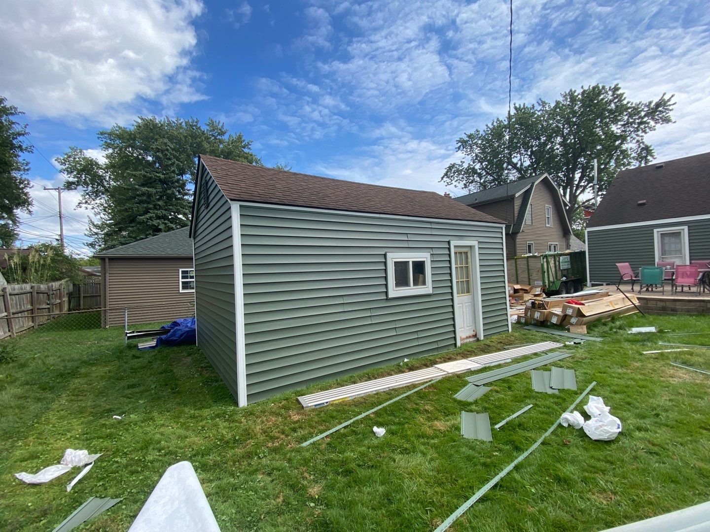 Siding Replacement using CertainTeed Restoration Classic D5 Forest Green by 180 Contractors