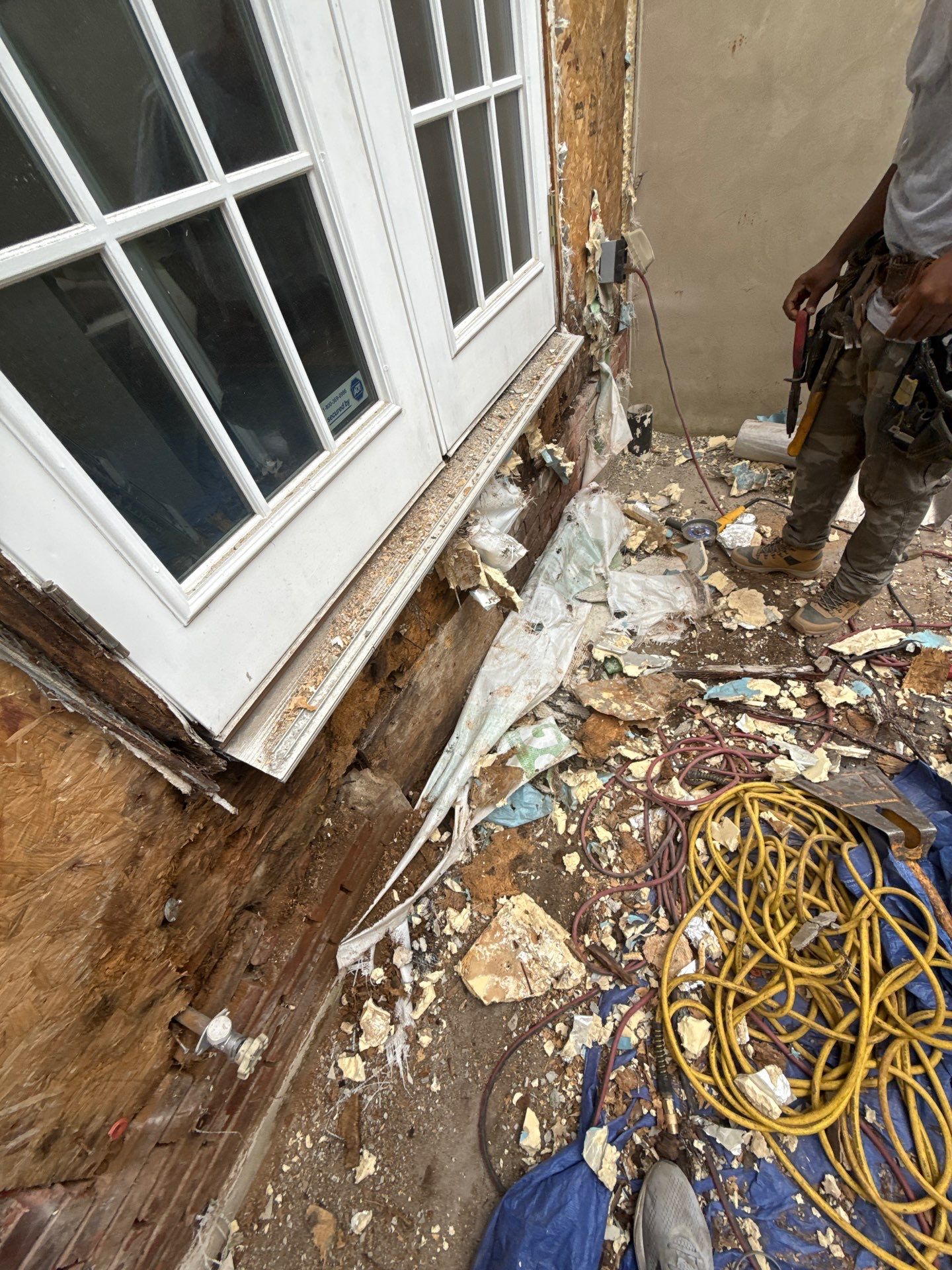 Back Wall & Fiberglass Roof deck Remediation by Philadelphia Quality Roofing