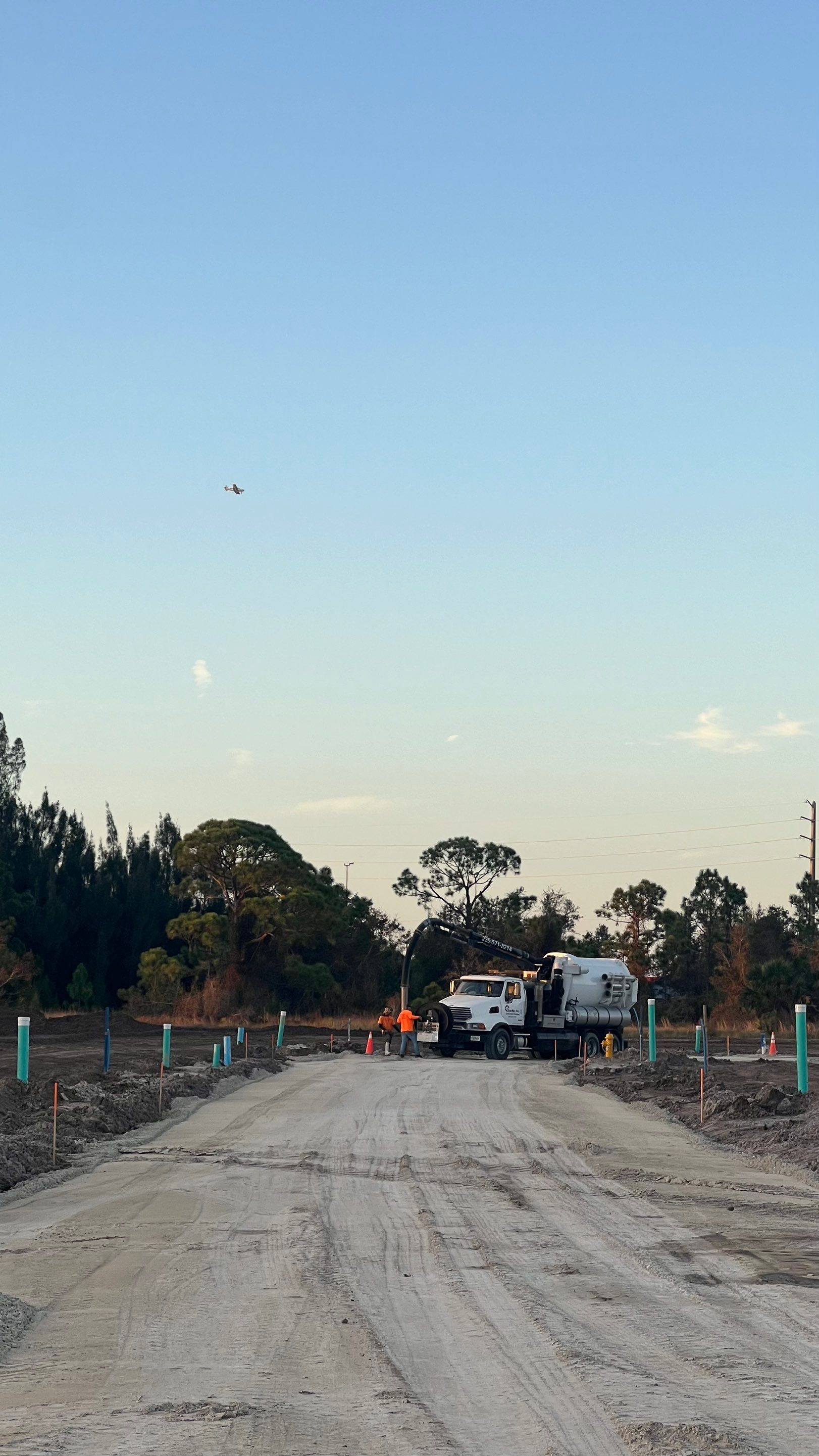 New Community Construction Sewer System Cleaning by APS Power & Water