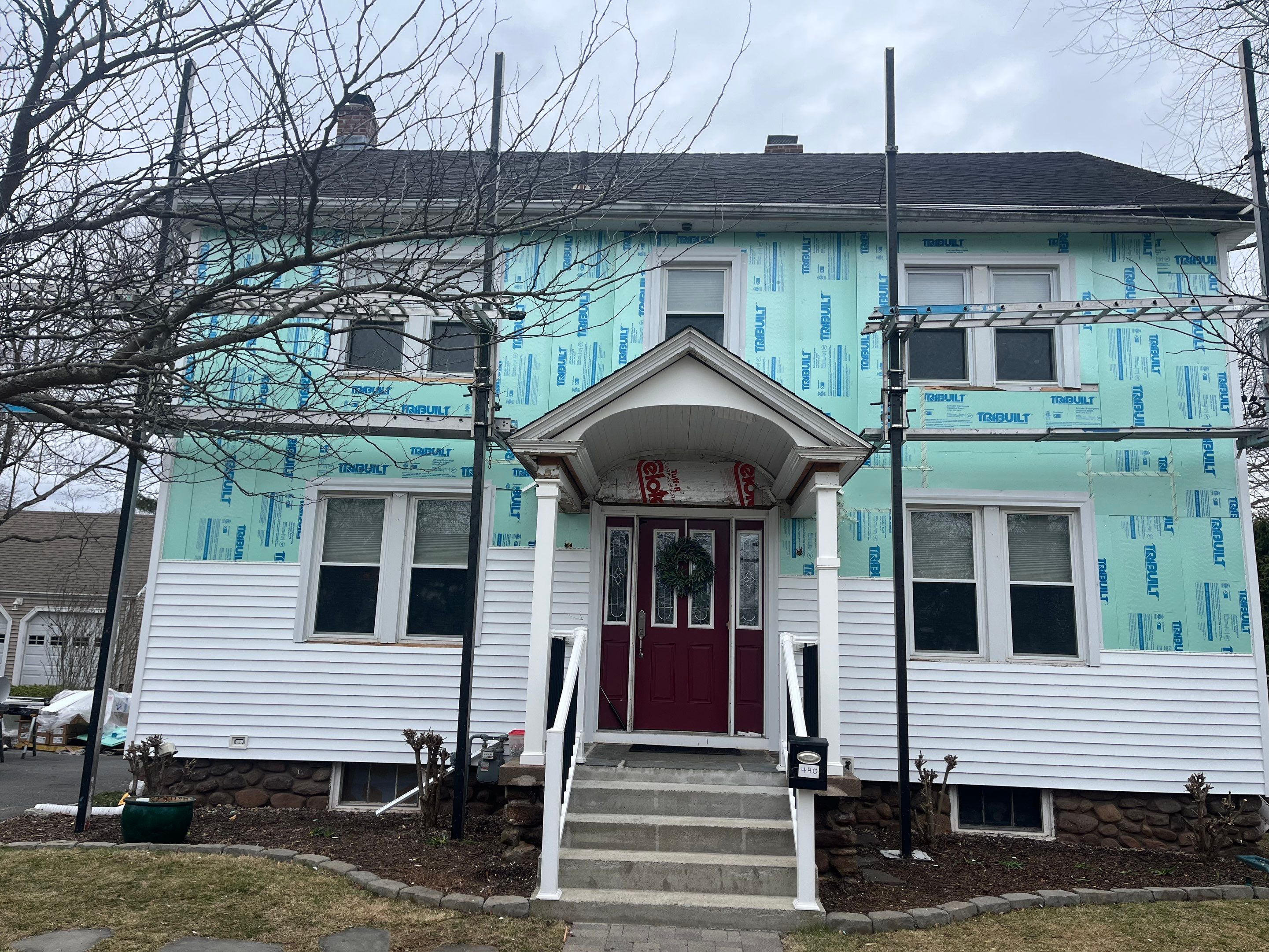Refreshed Siding with Cert. Mainstreet D/4 clapboard, White by DiGiorgi Roofing and Siding Inc