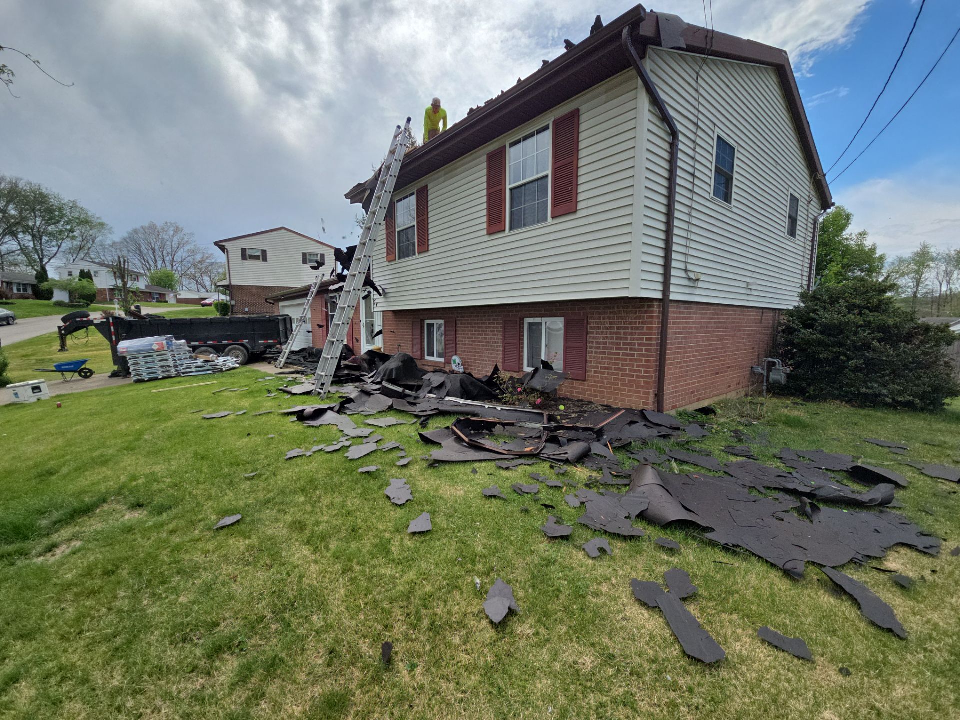 Full Residential Roof Replacement and Decking Installation in Ona, WV by Mr. Roofer