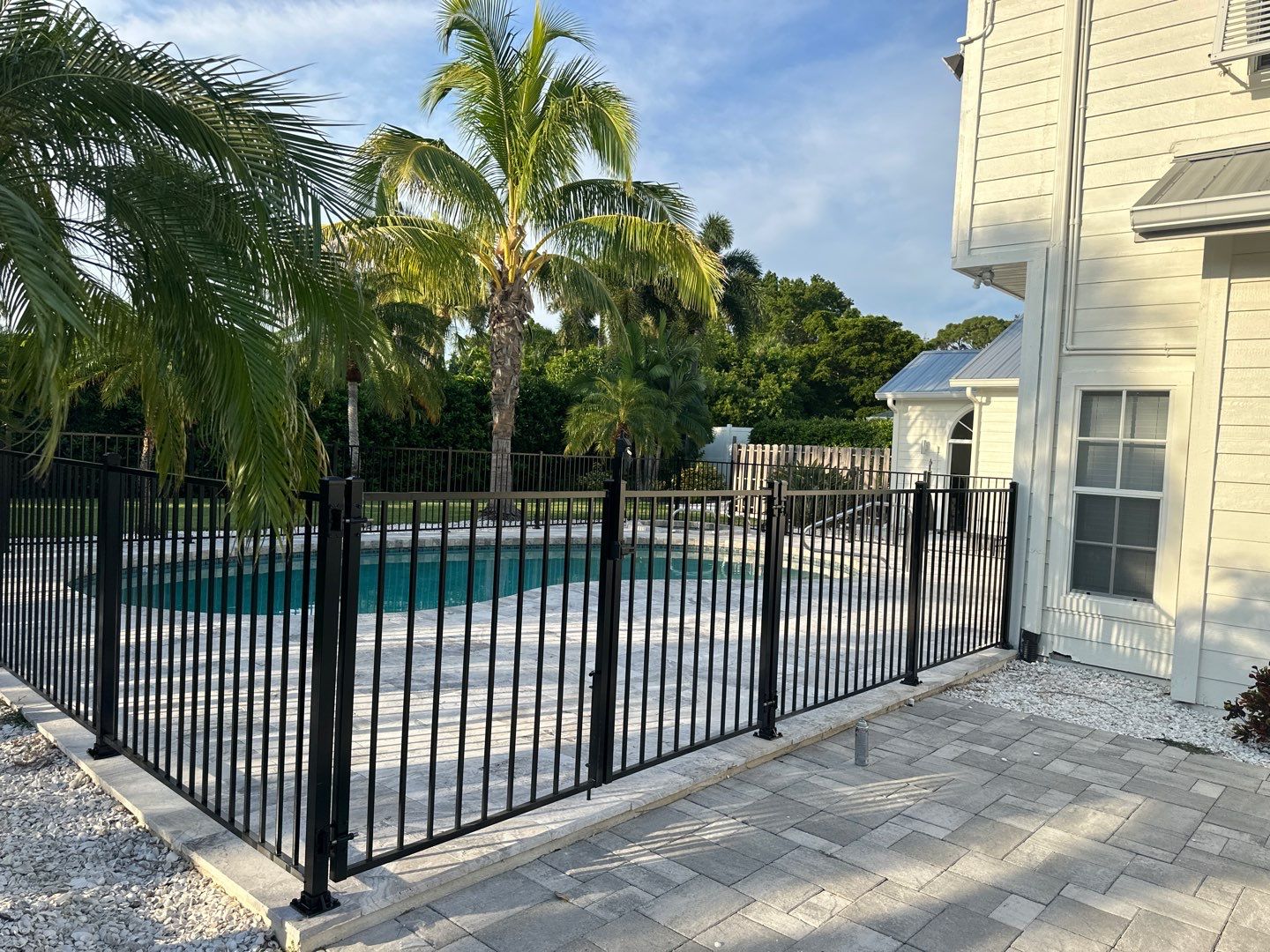 Aluminum Fence Installation using 3 Rail Aluminum Fence by Asap fence and gates, LLC