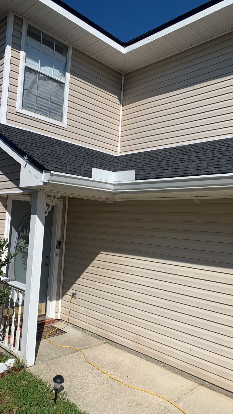 Gutter Installation using K-Style seamless Gutters by Gutter Professors