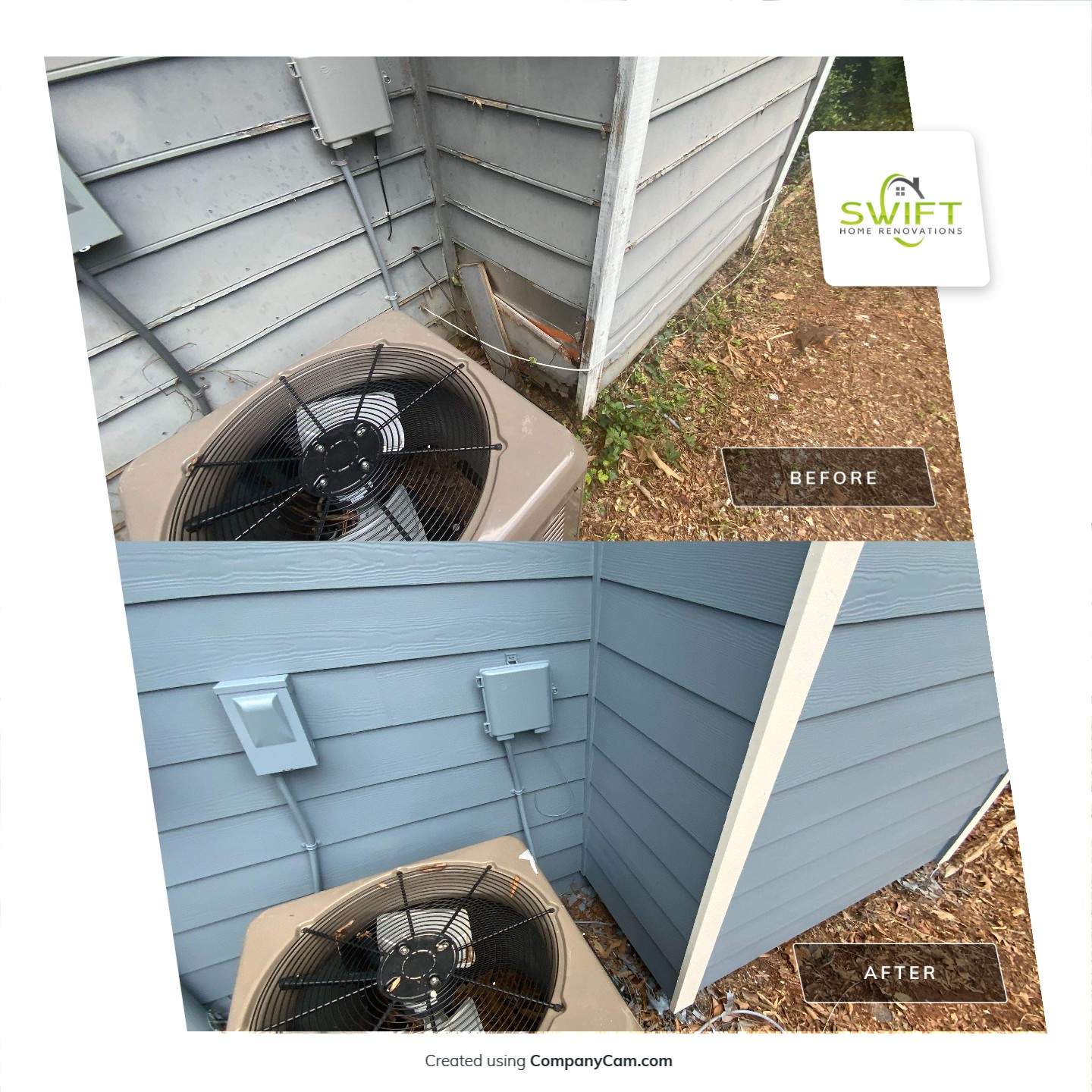 Full Exterior Siding Replacement and Trim Update in Lilburn Georgia by Swift Home Renovations